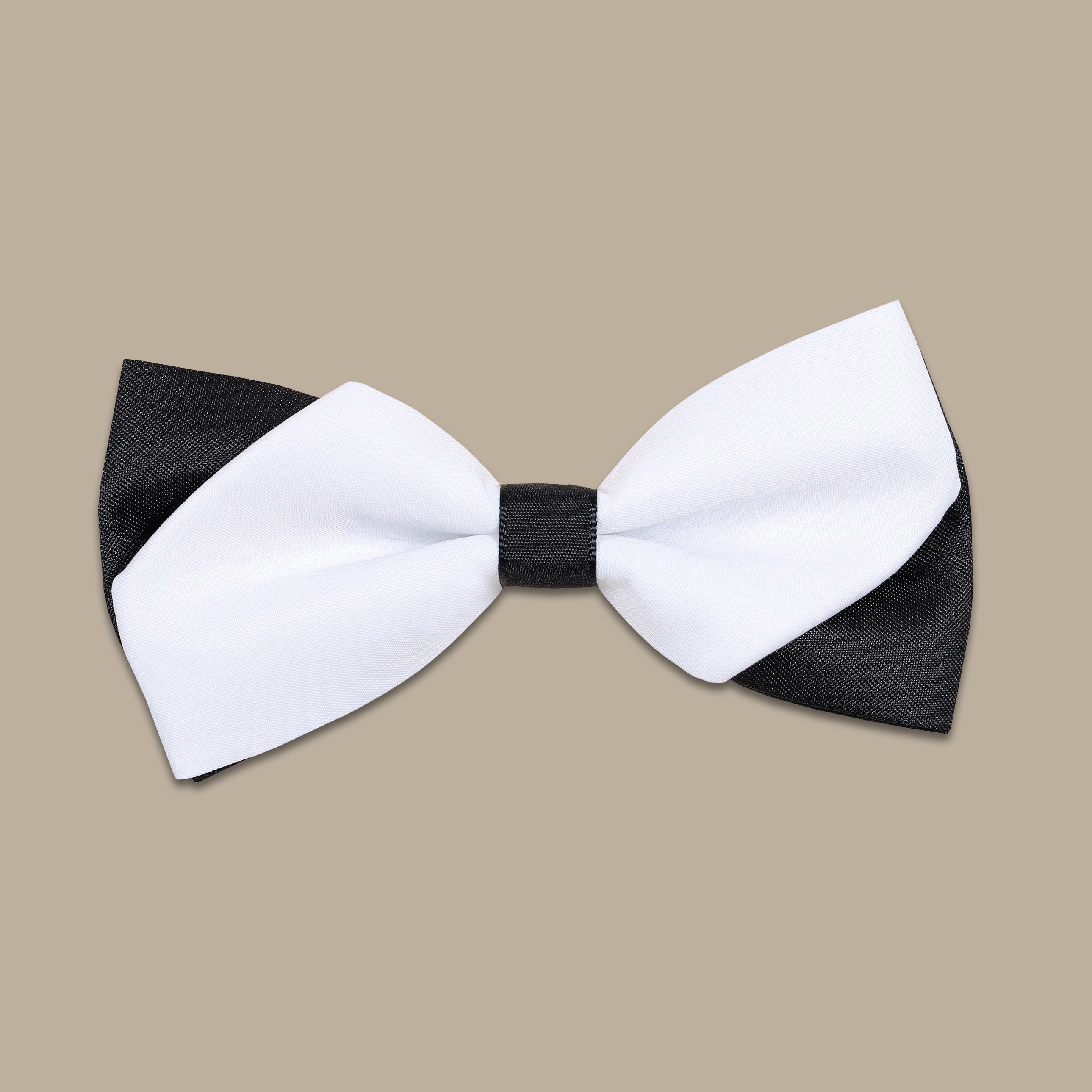 Double Black and White Bowtie