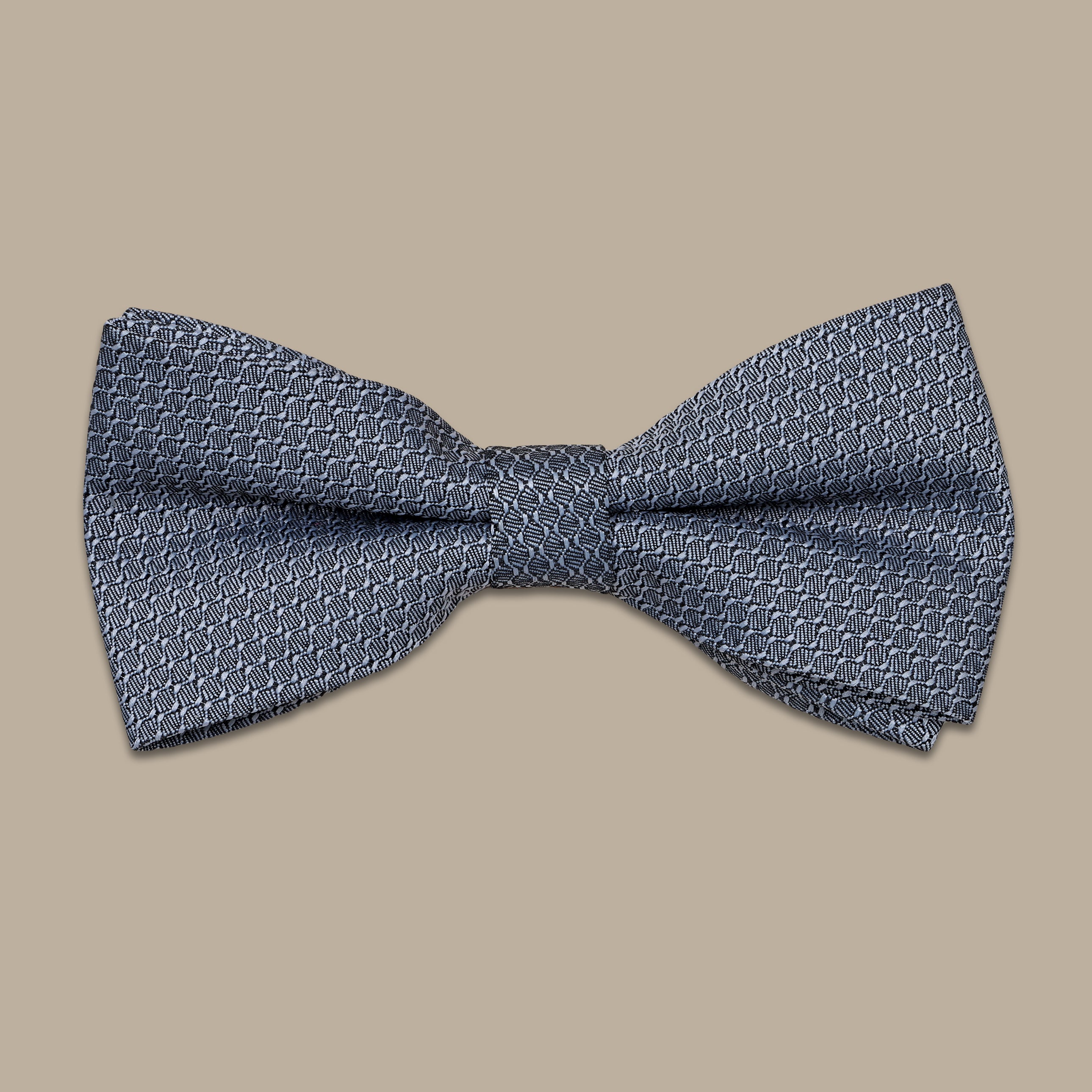 Grey Patterned Bowtie