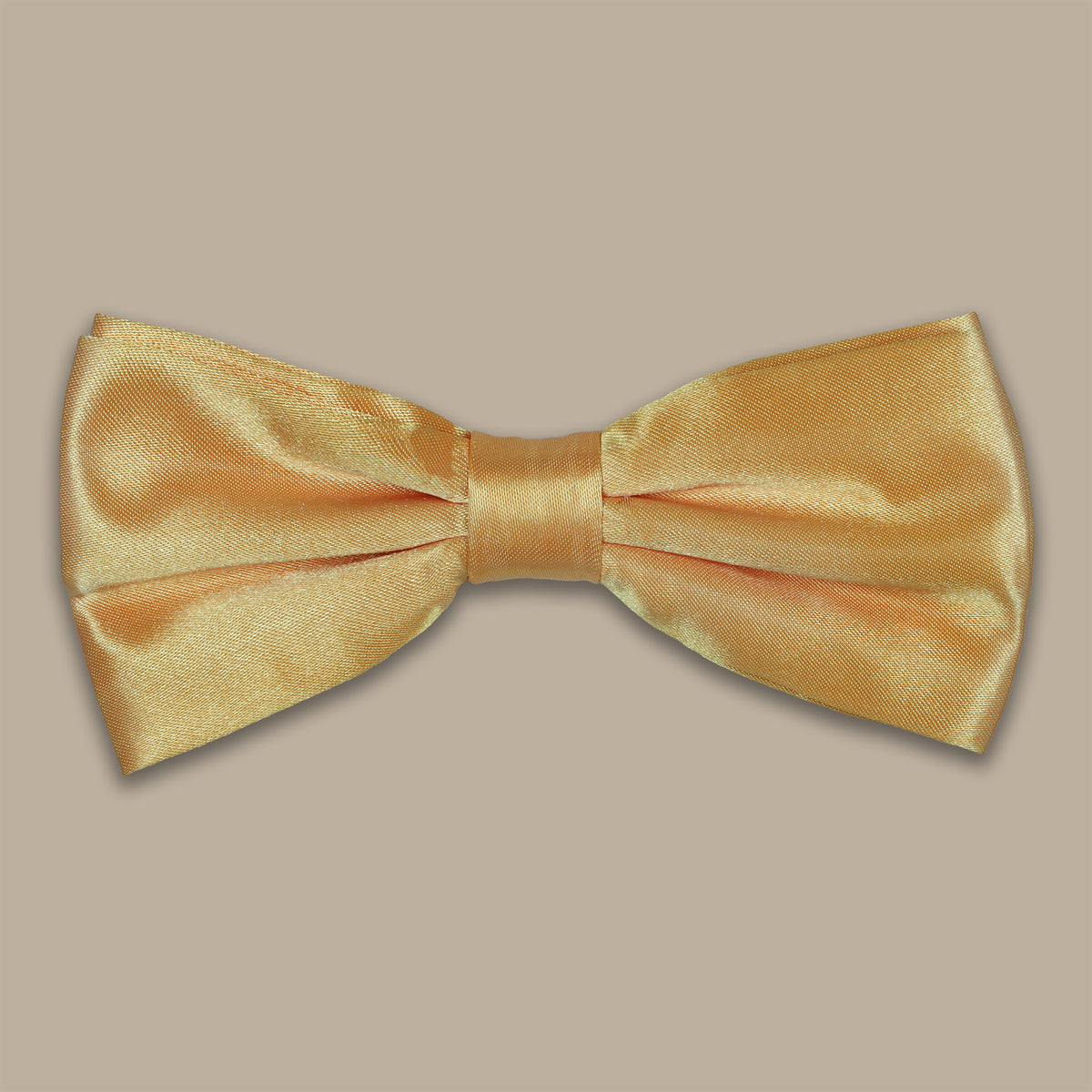 Mustard Satin Bow Tie