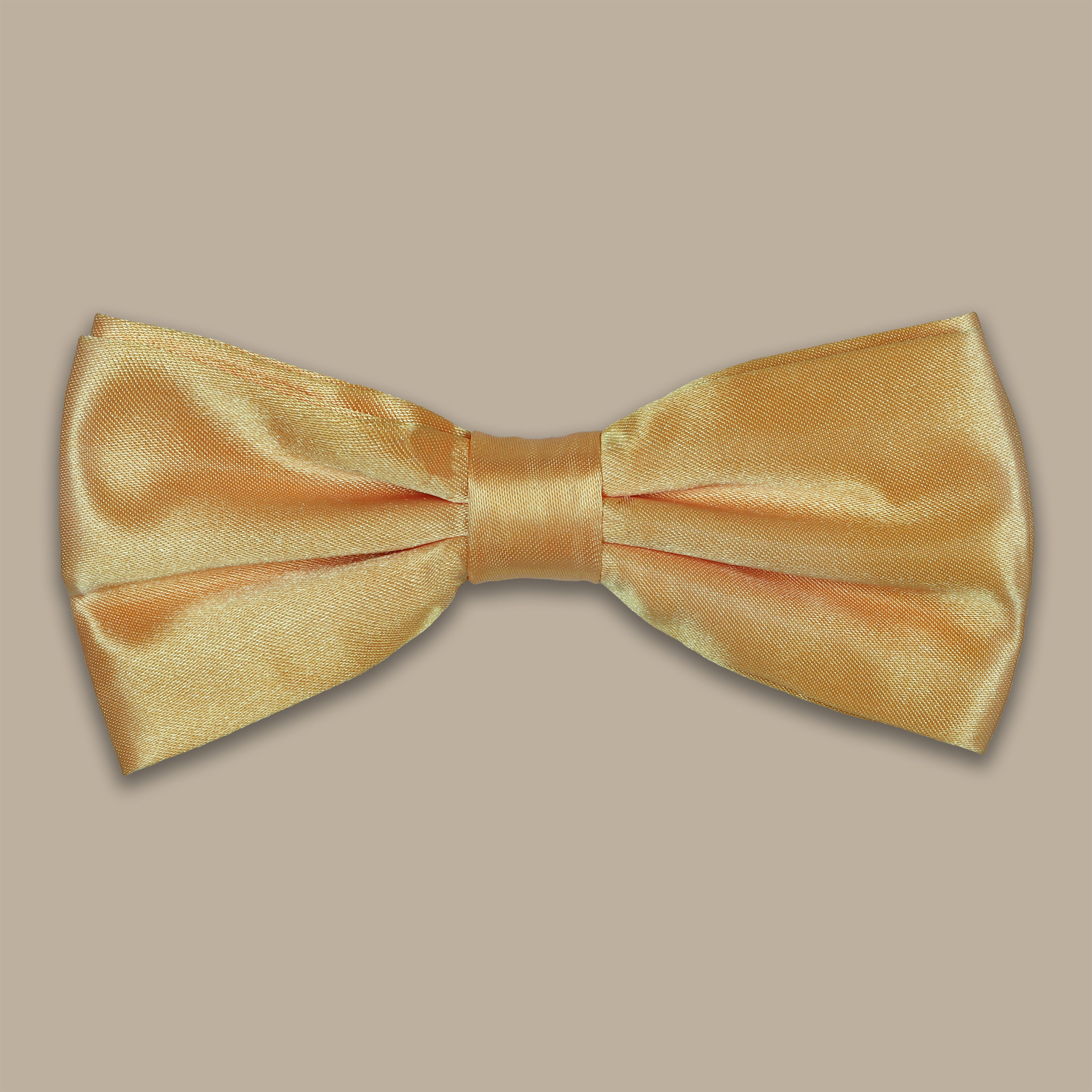 Mustard Satin Bow Tie