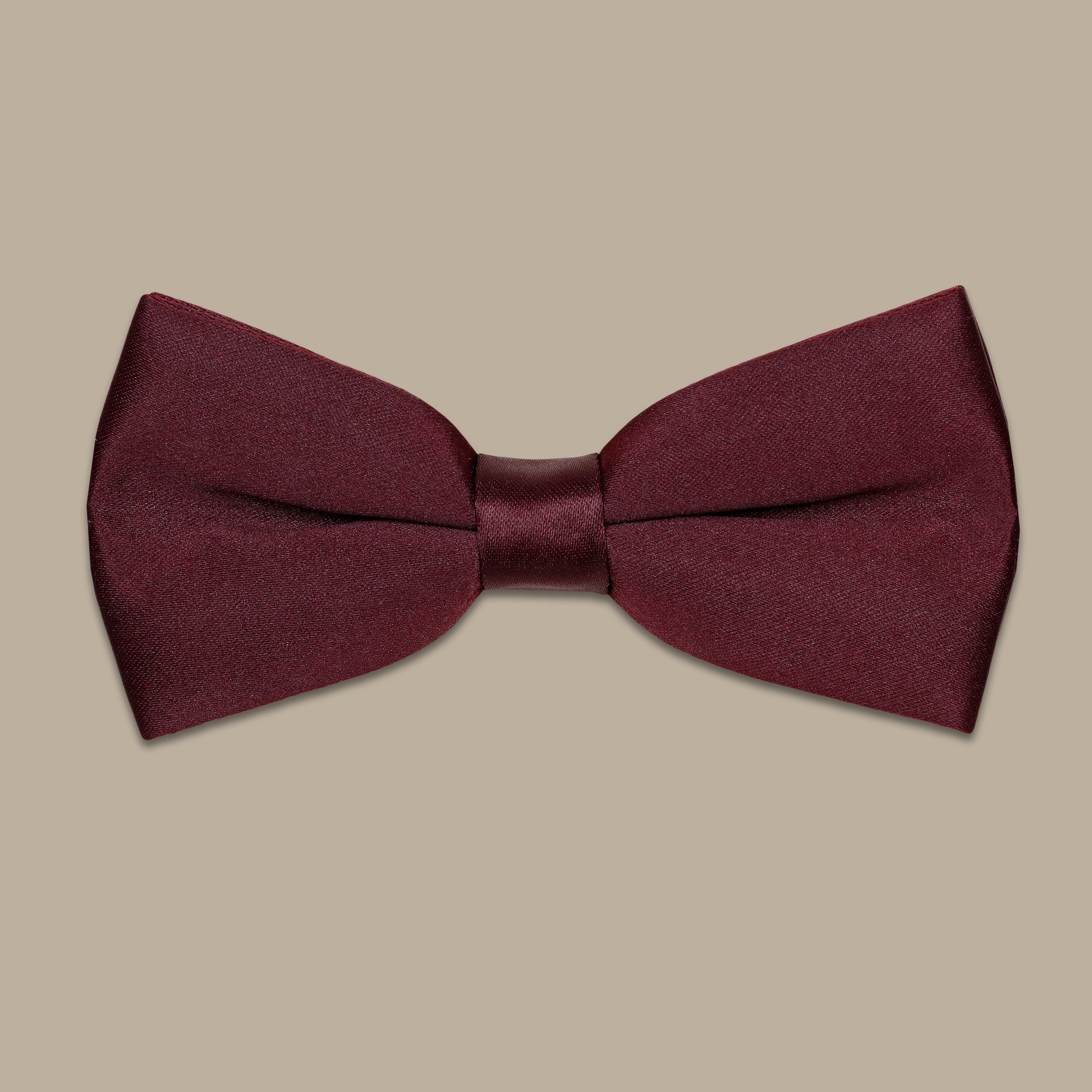 Brick Plain Matt Satin Bowtie