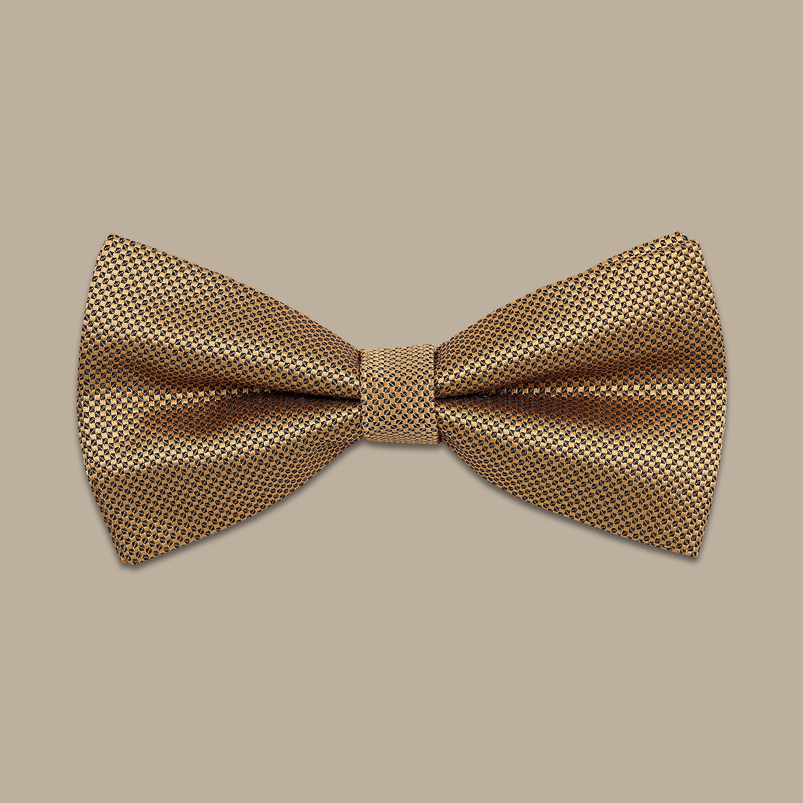 Gold Structured Bowtie