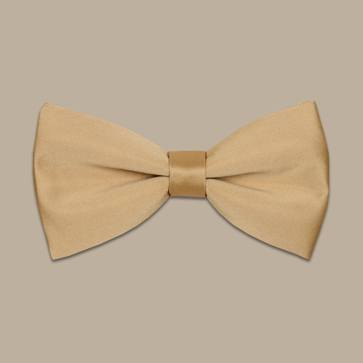 Satin Small Plain Gold Bowtie