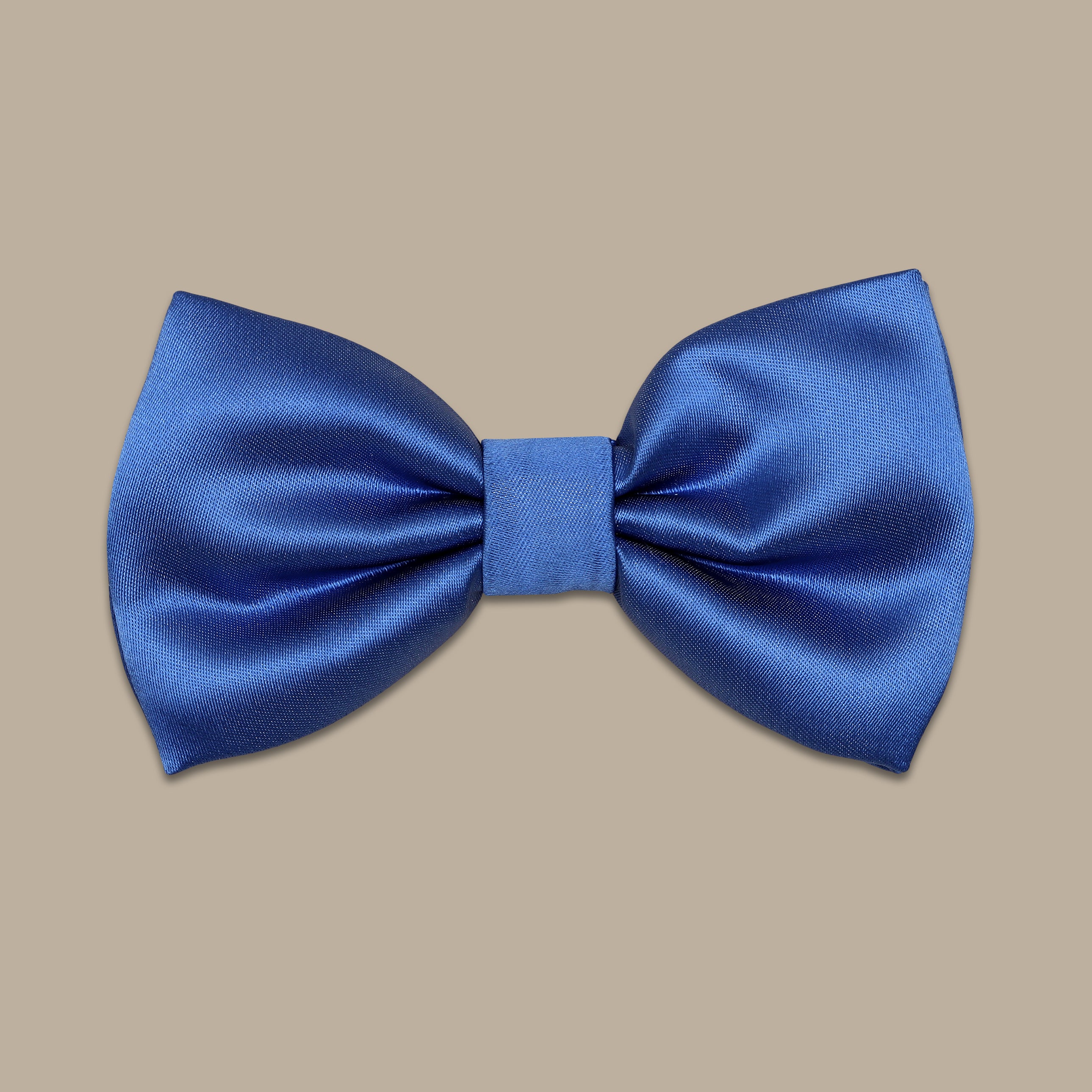 Blue Satin Bowtie