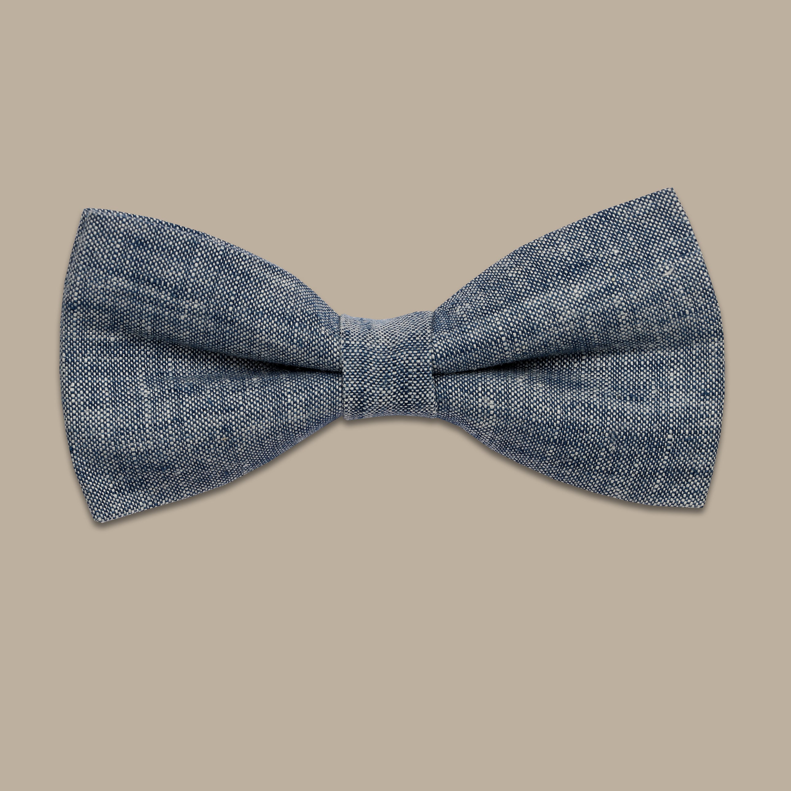 Blue Bowtie Double Layer Linen