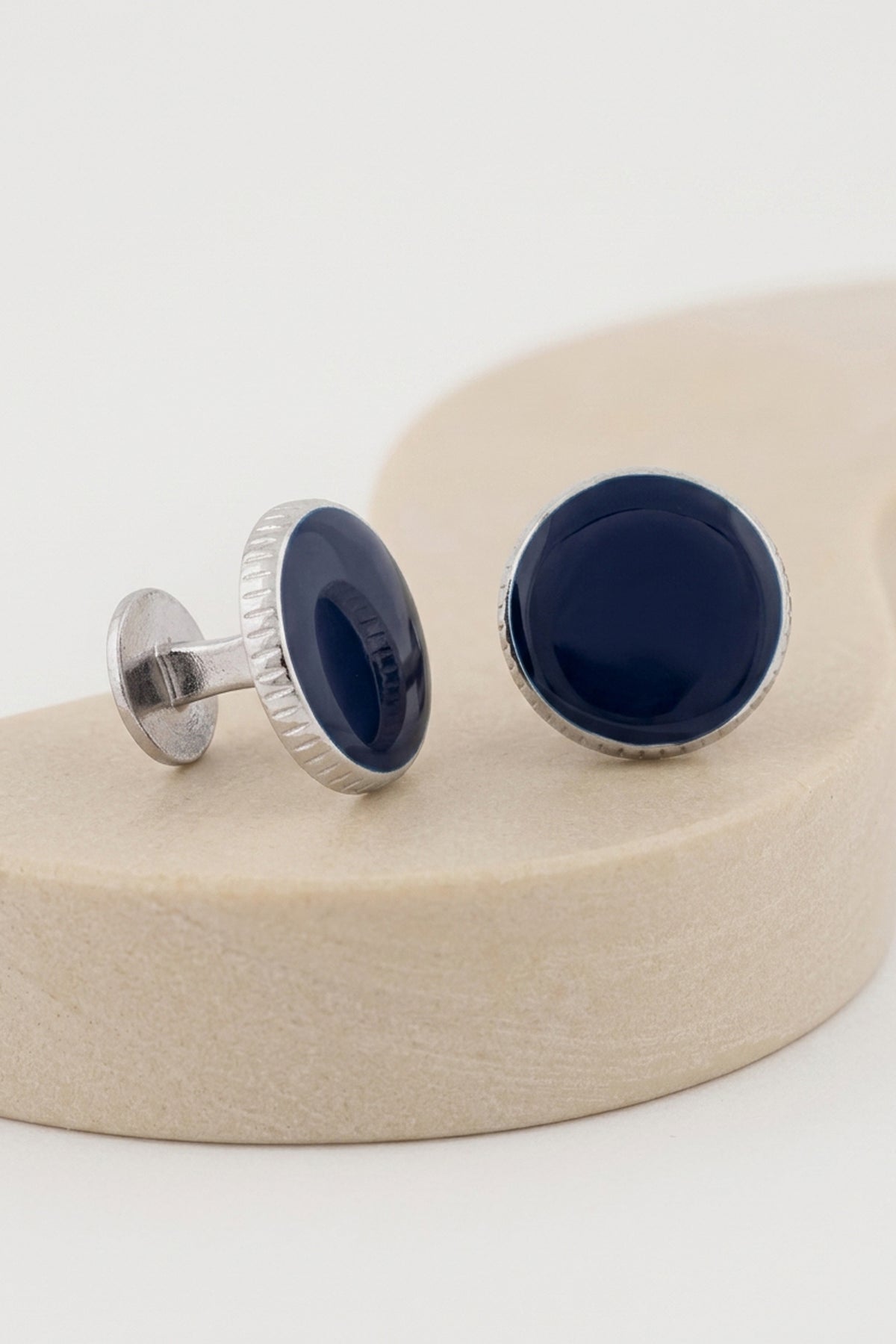 Navy Elegance Cufflinks