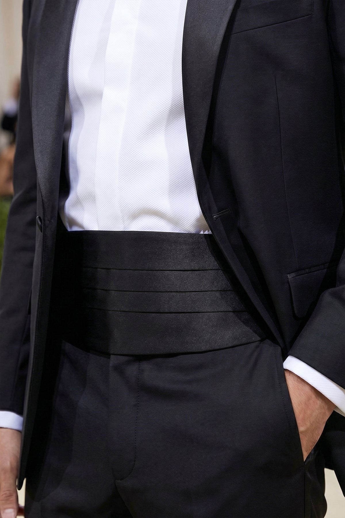 Black Cummerbund Set