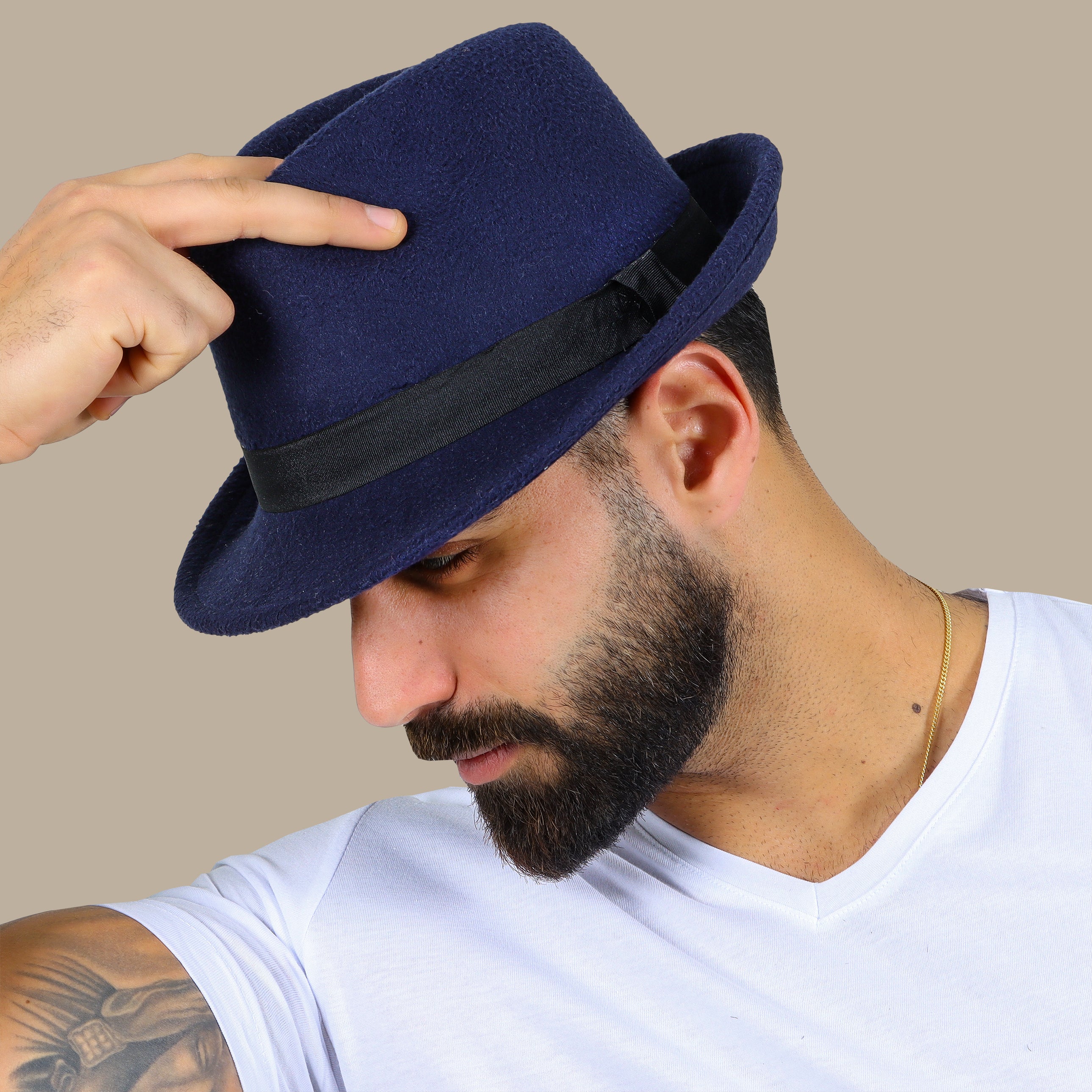 Navy Panama Hat