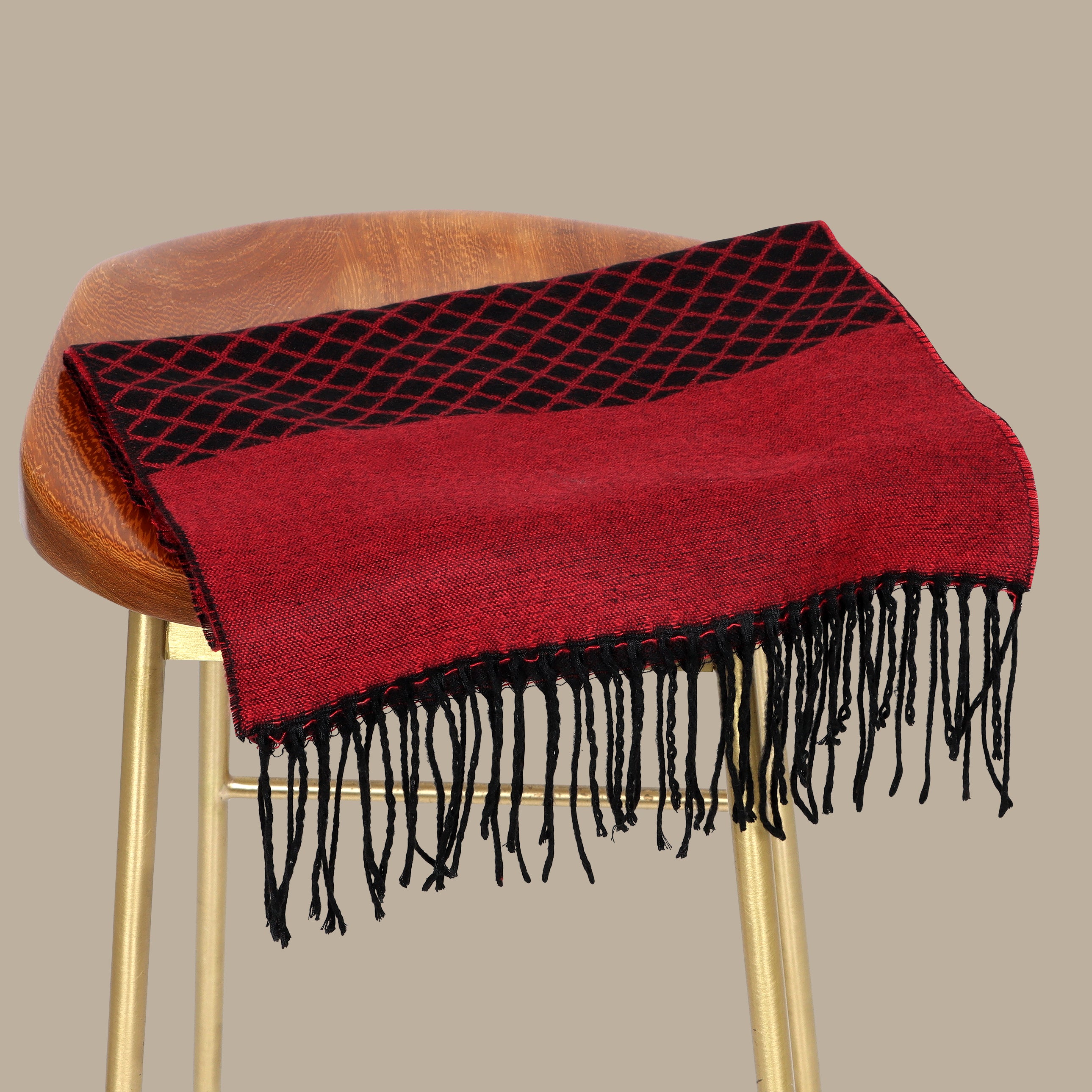 Red Designed Scarf