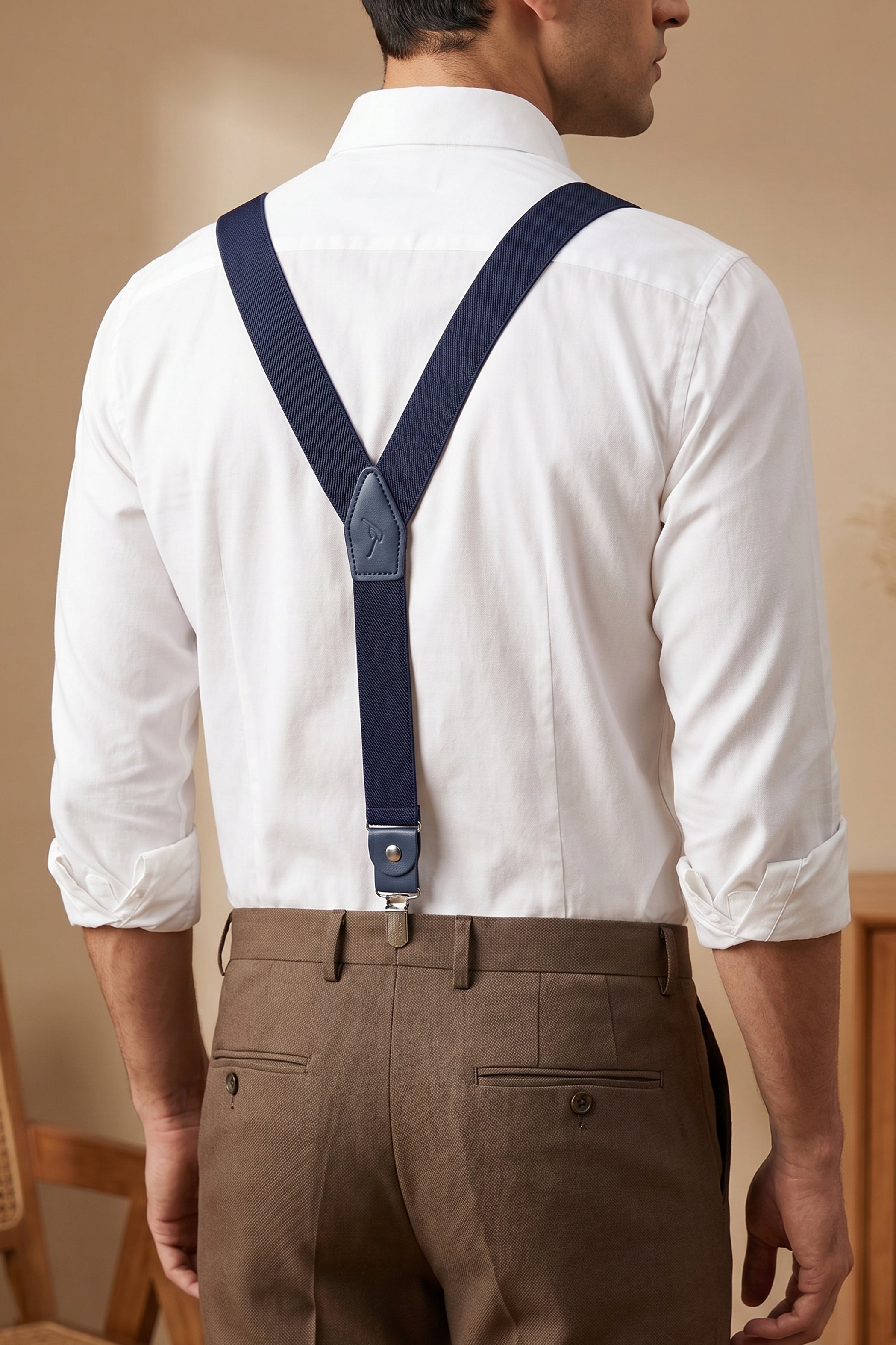 Basic Navy Suspenders for Kids