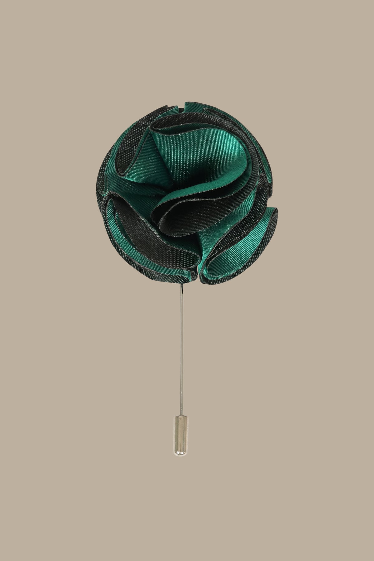 Floral Statement: Green Pin with Big Bloom