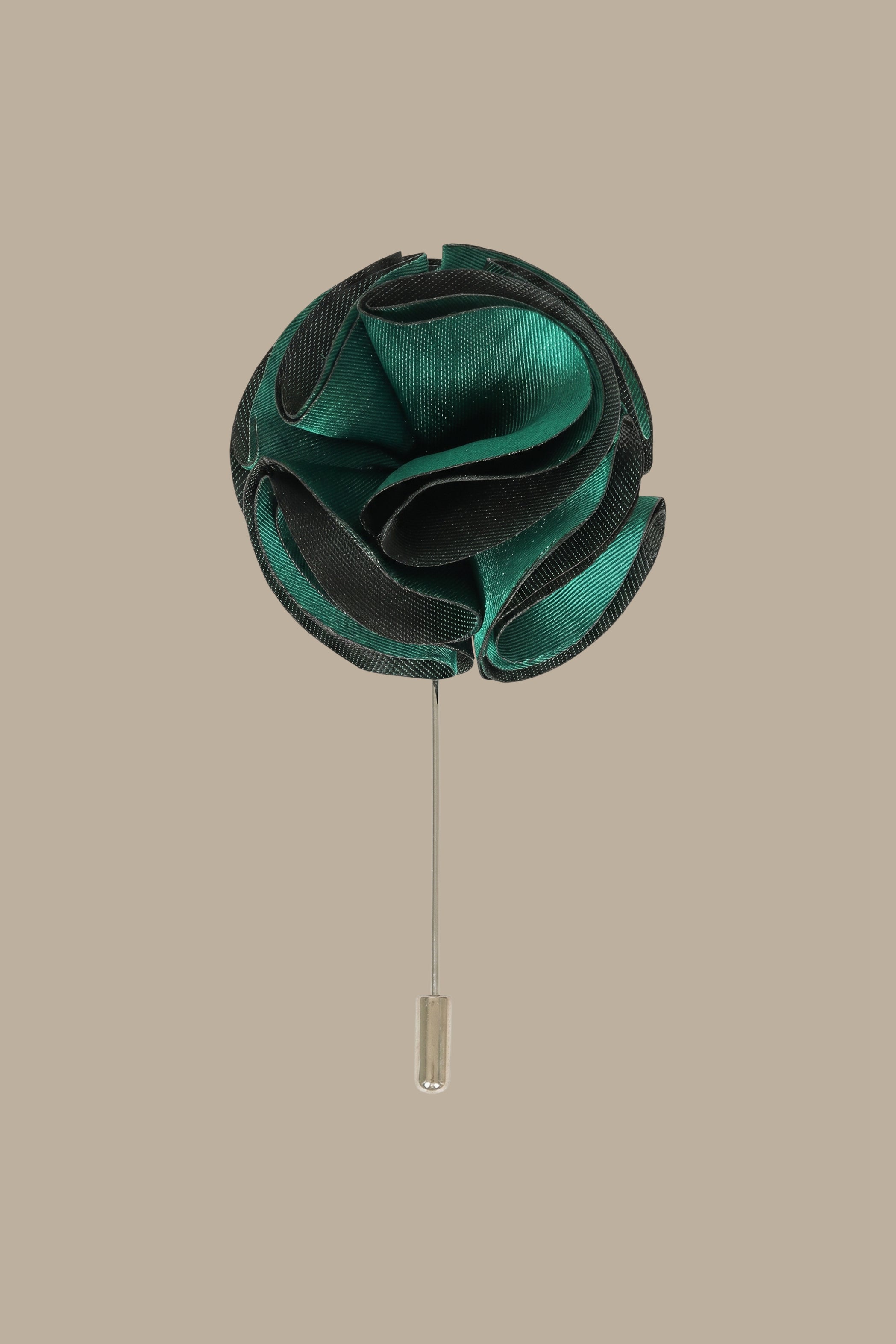 Floral Statement: Green Pin with Big Bloom