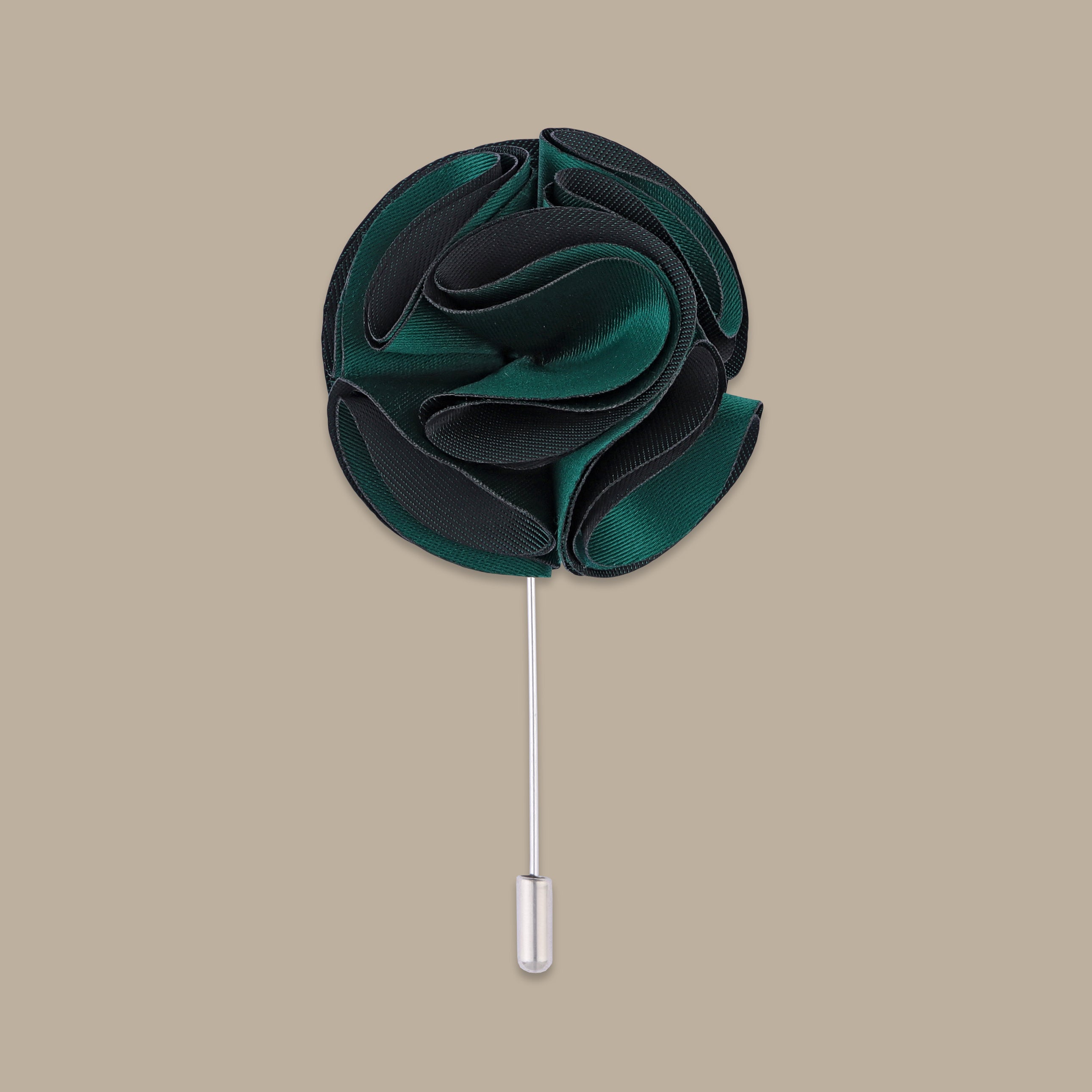 Green Big Flower Pin