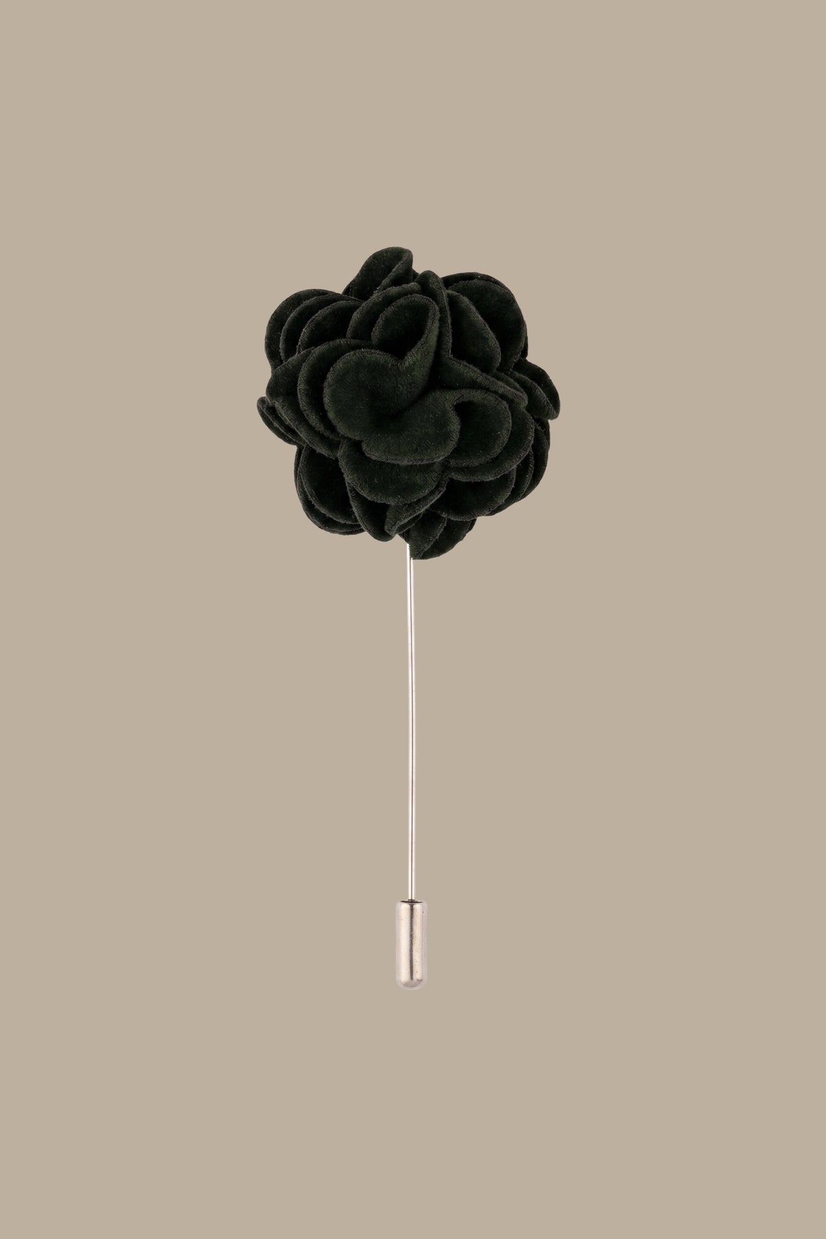 Velvet Green Flower Pin