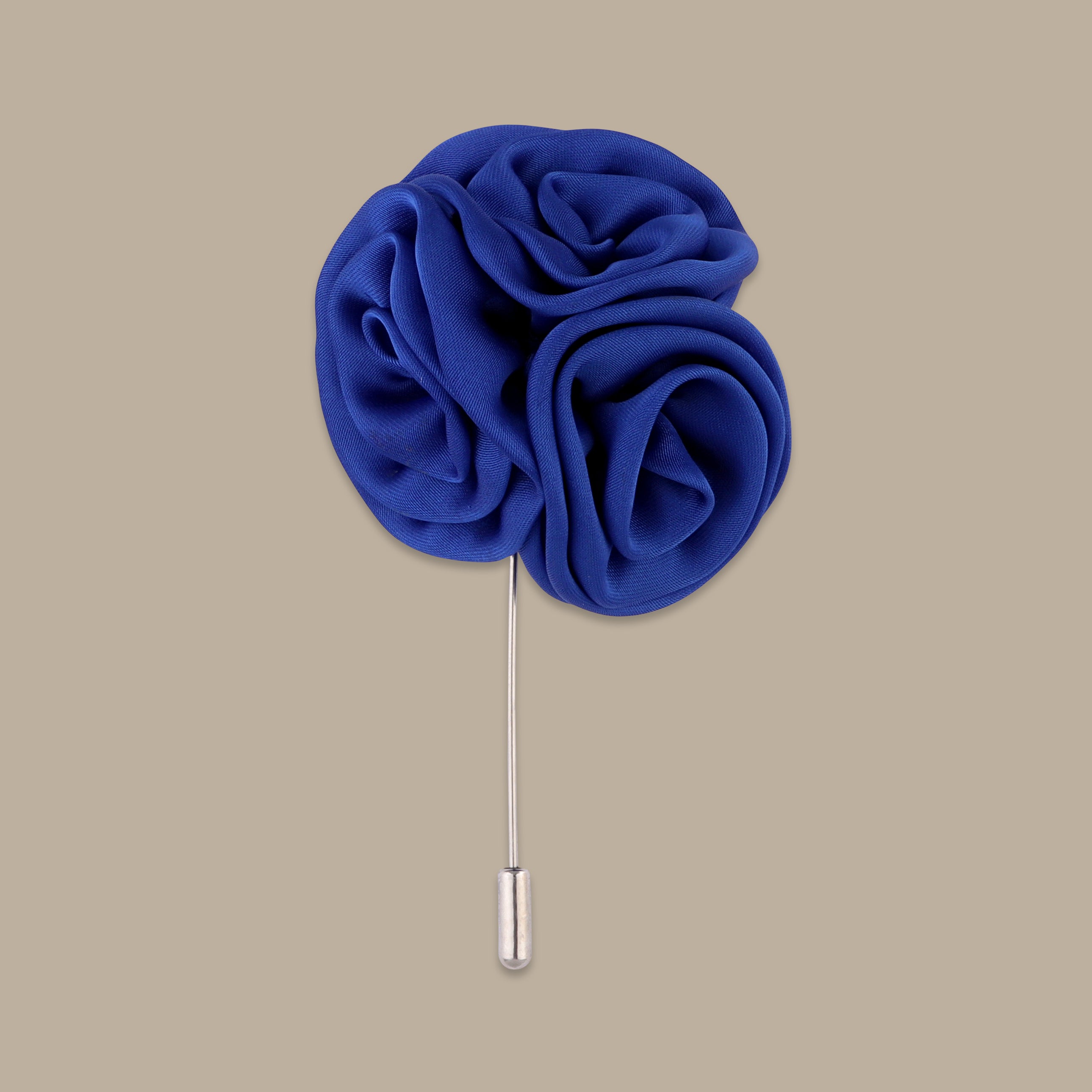 Indigo 3 Flowers Pin