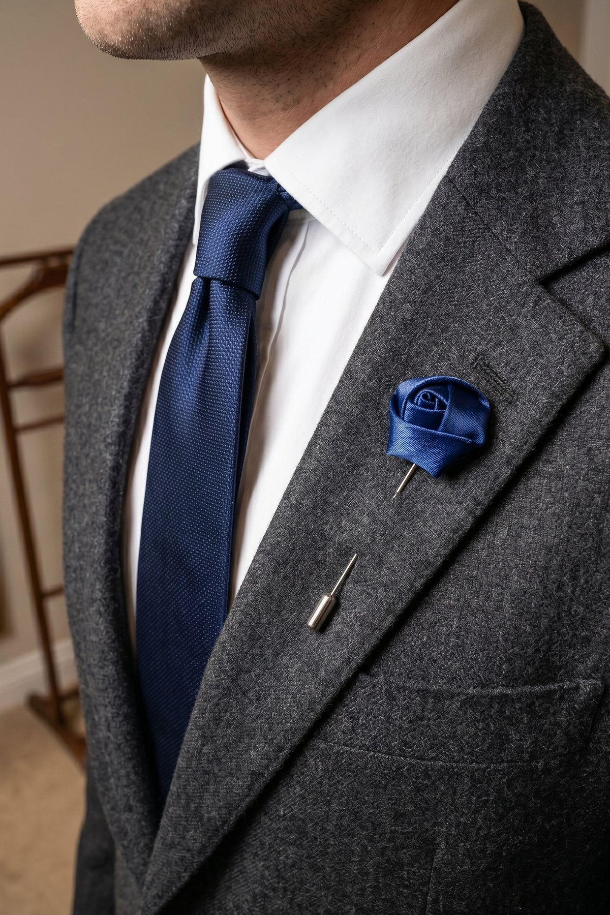 Blue Small Flower Pin