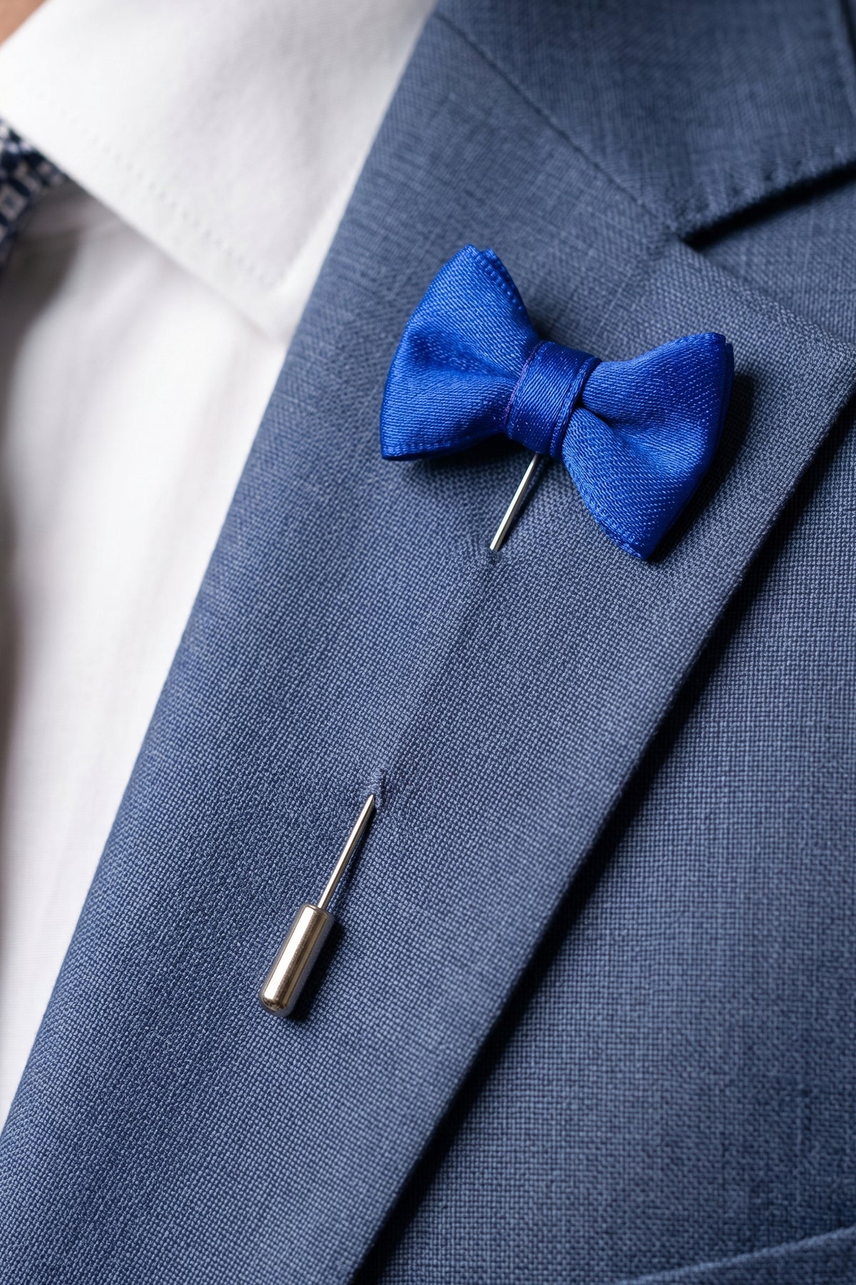 Indigo Tie Shaped Pin