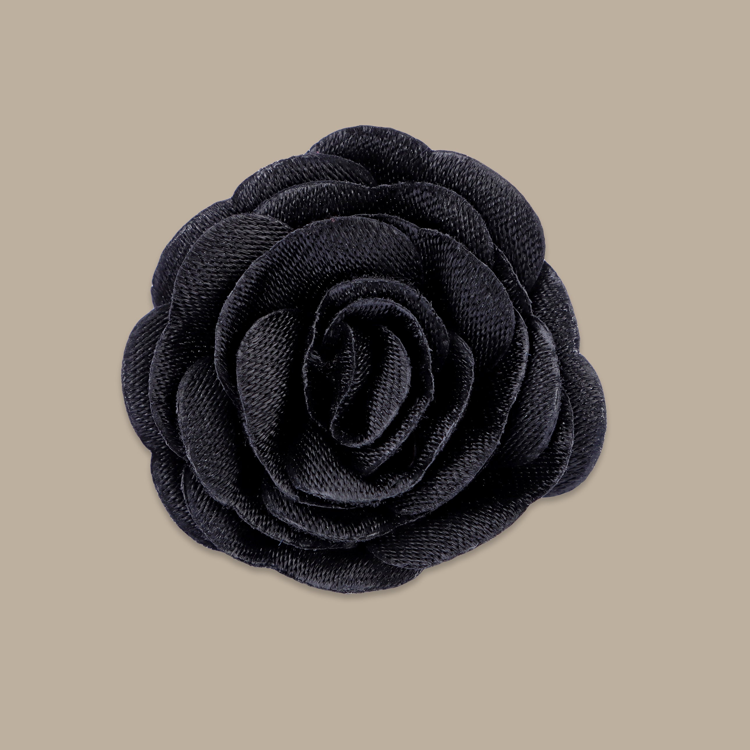 Black Flower Pin