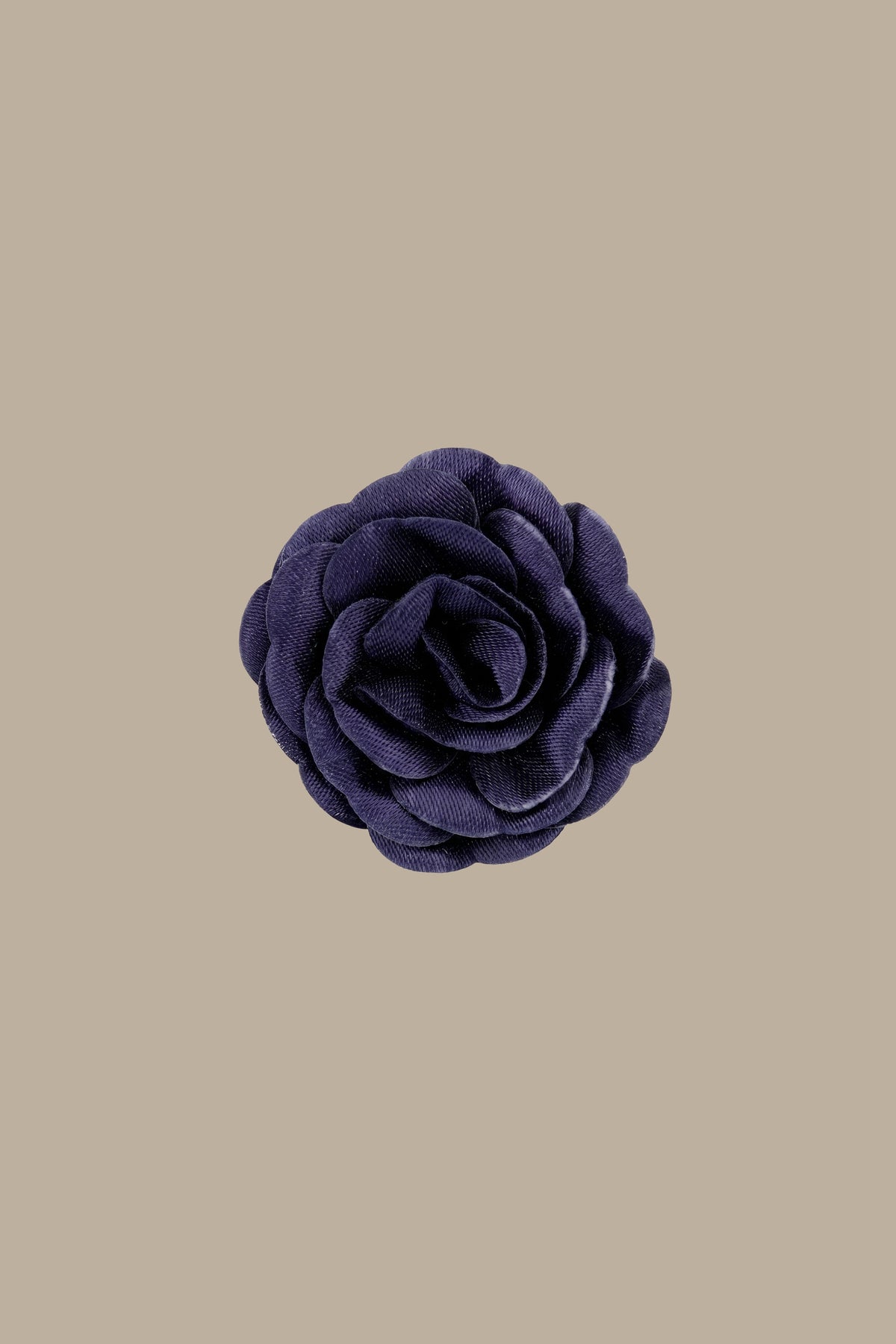 Navy Big Flower Pin