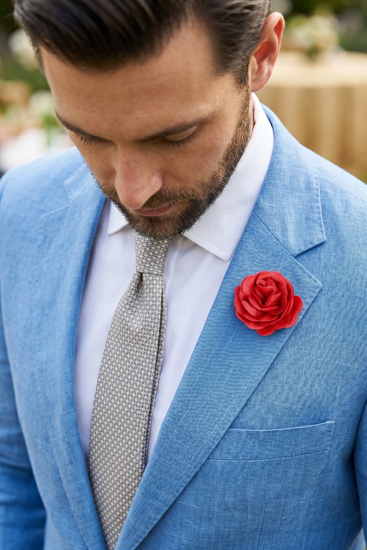 Red Flower Pin