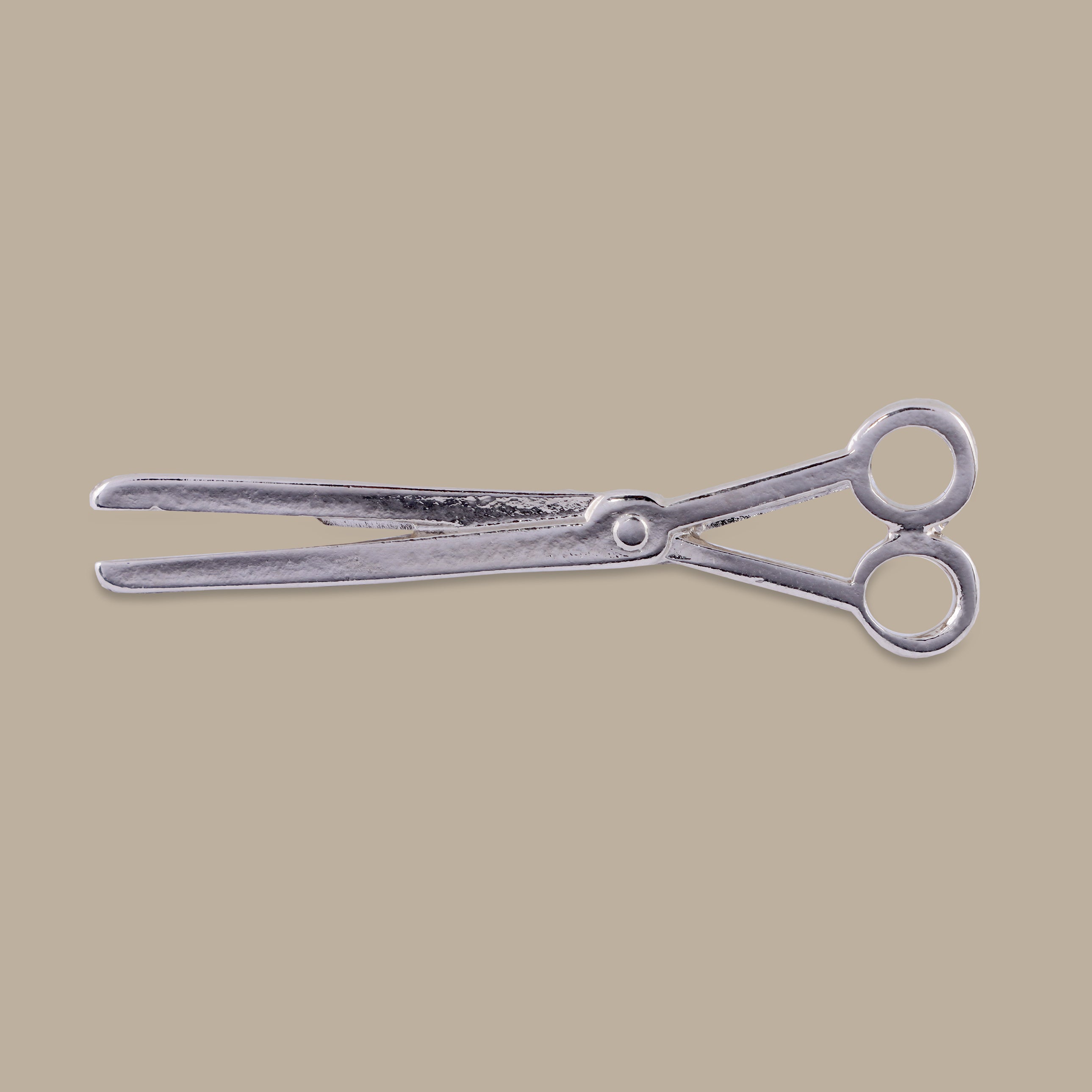 Silver Scissor Pin