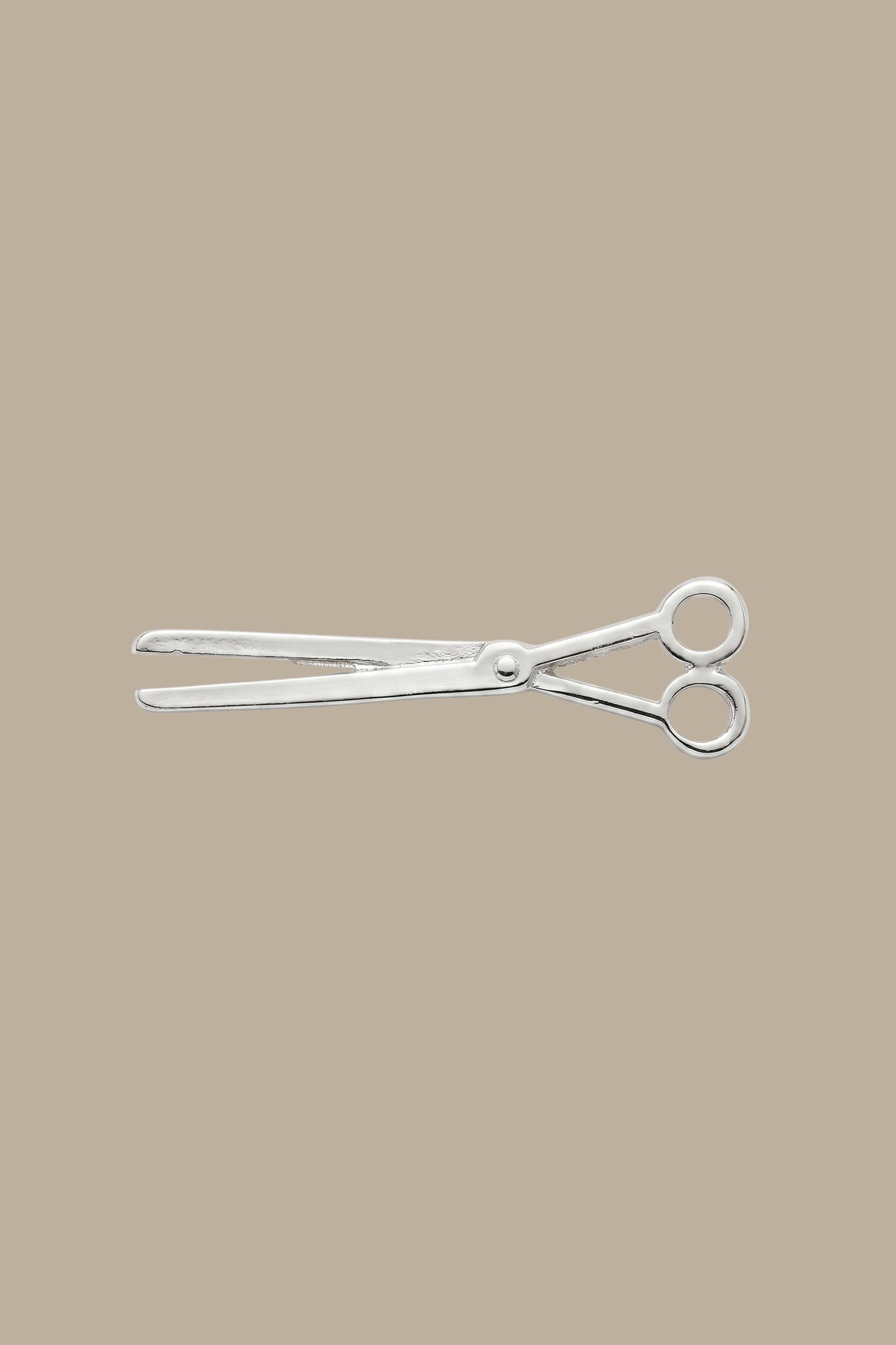Silver Scissor Pin