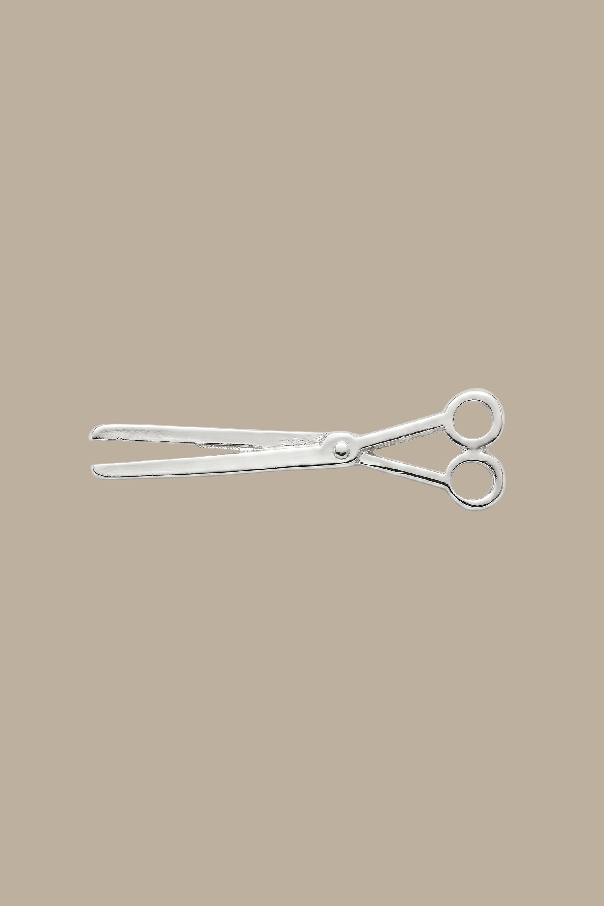 Silver Scissor Pin