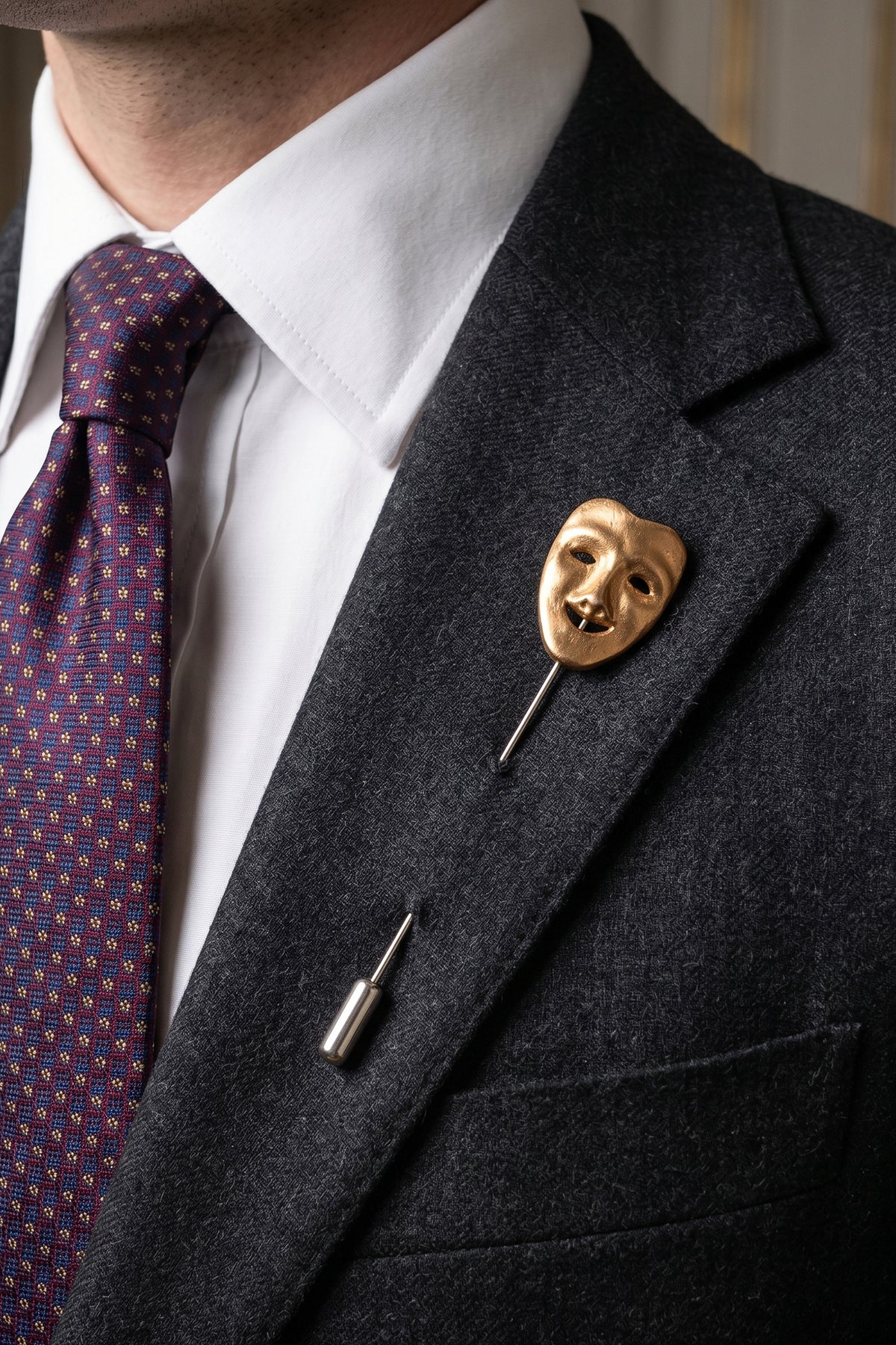 Gold Mask Pin