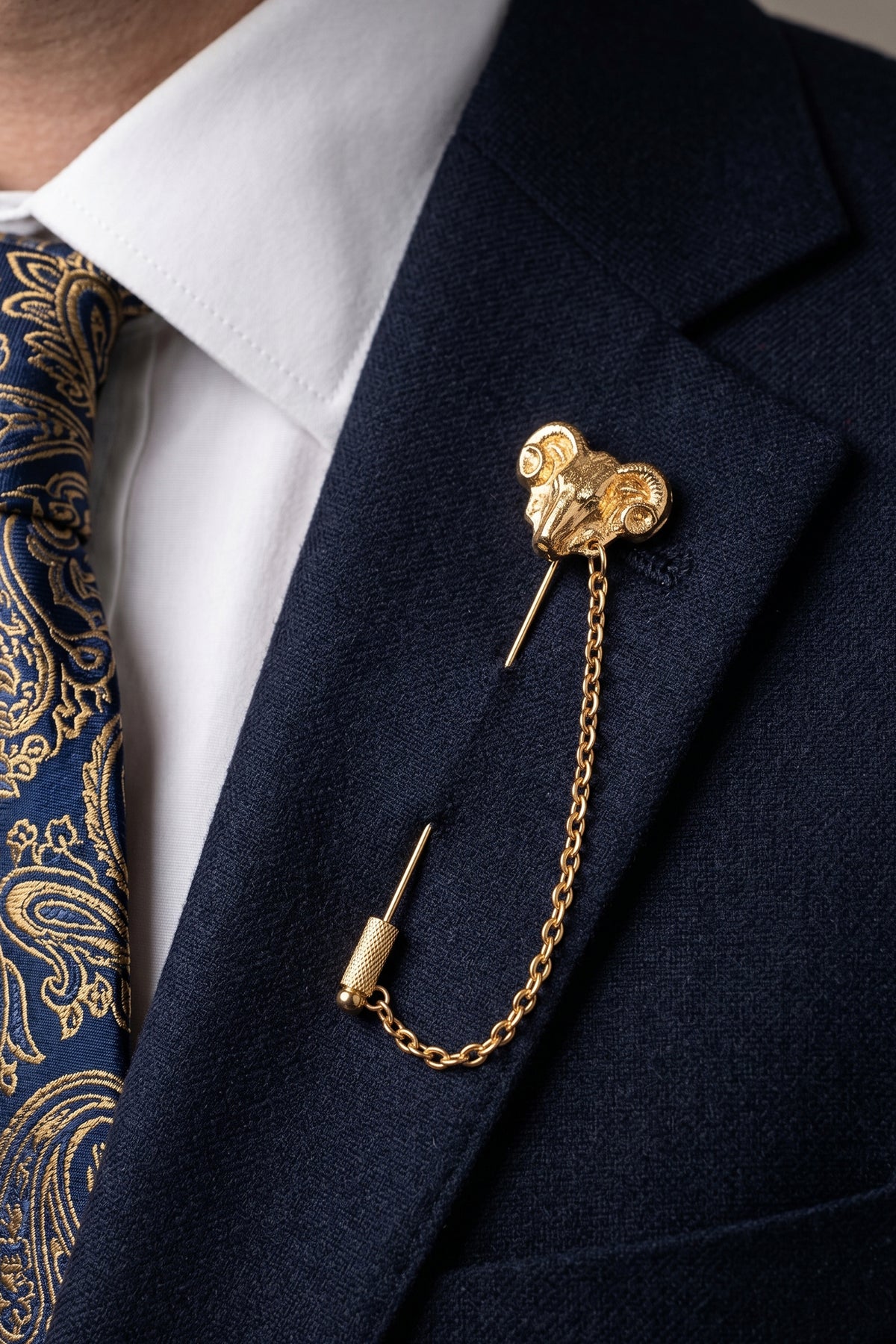Golden Sheep Pin