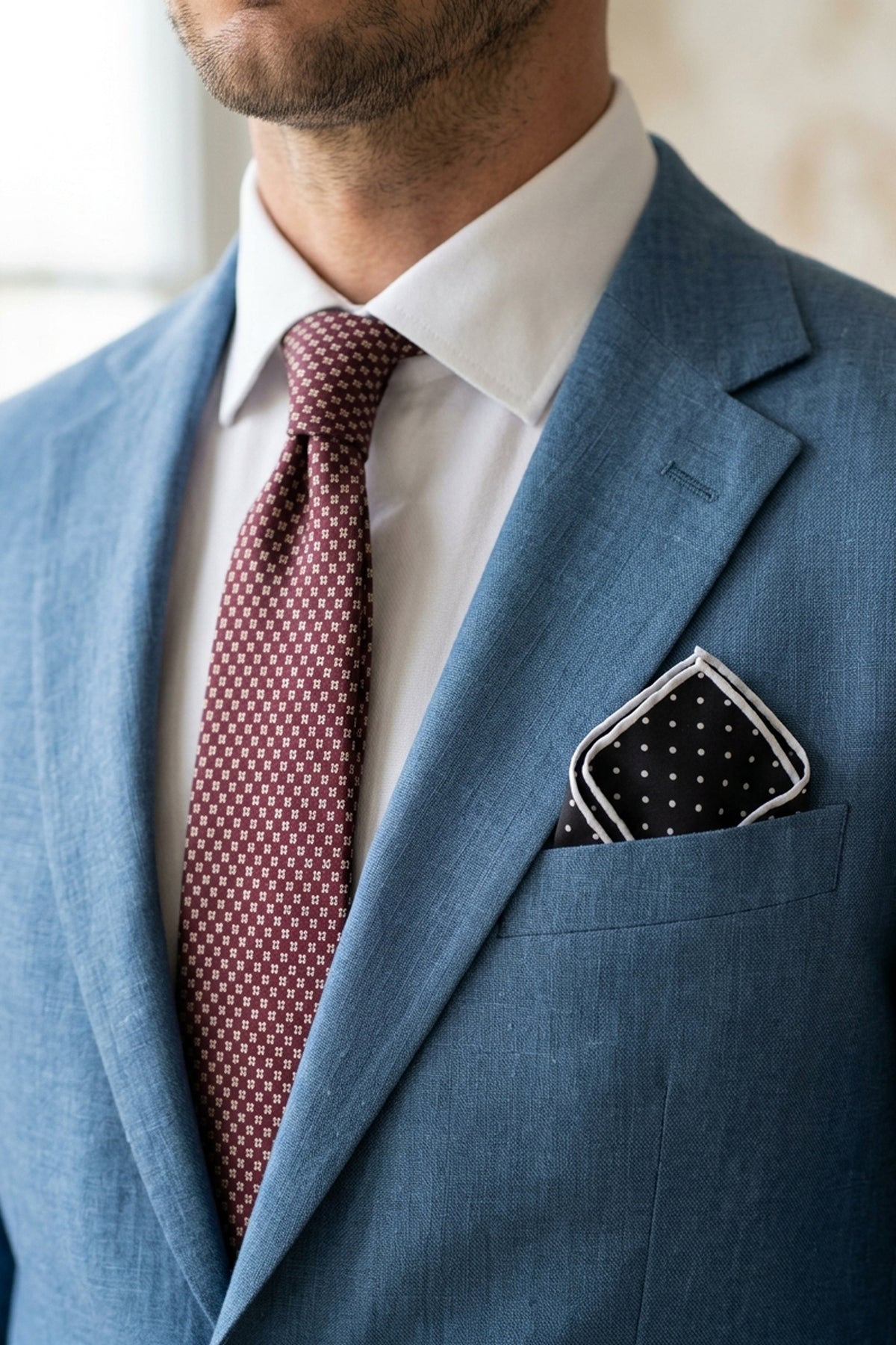 Black Paisley Pocket Square