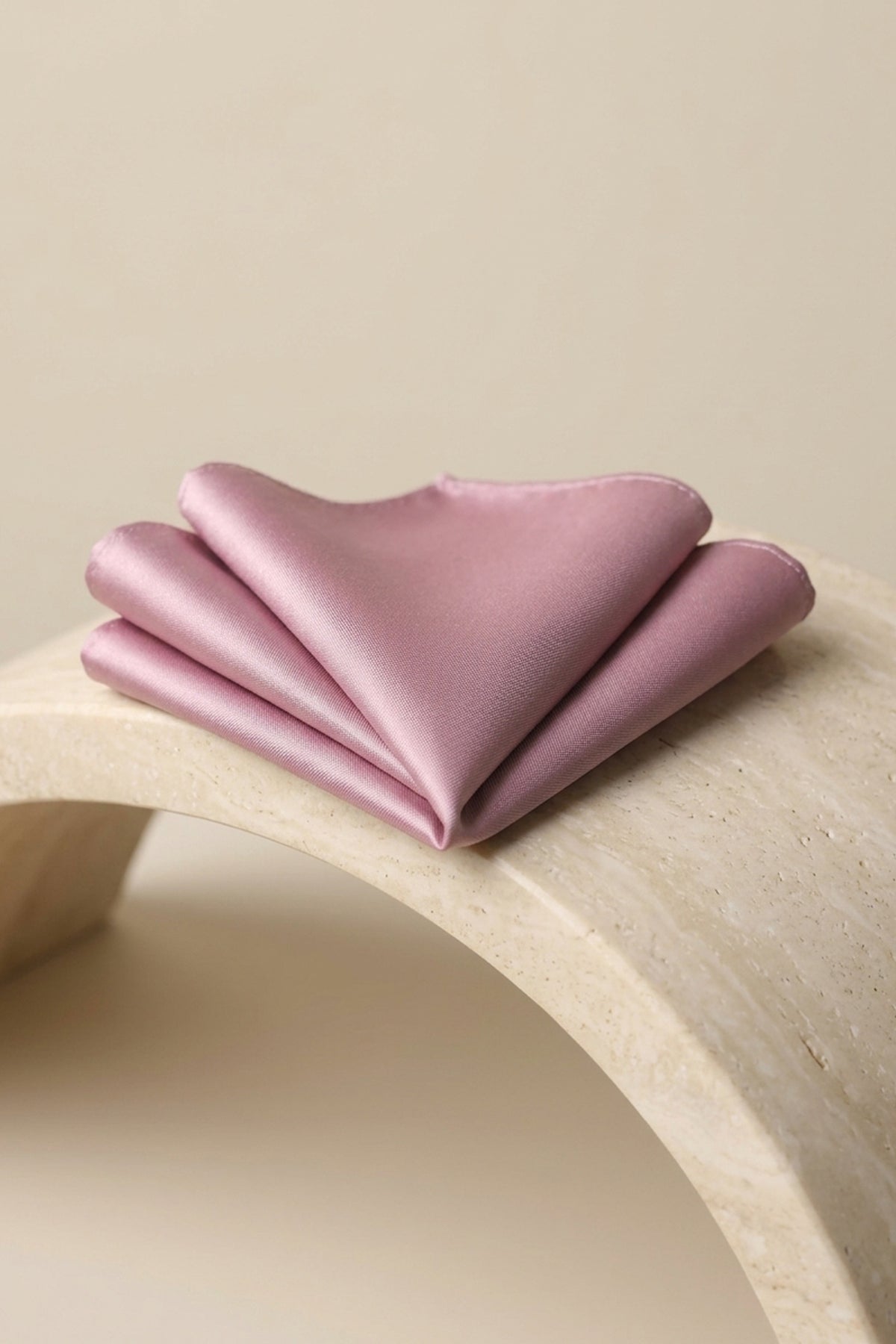 Rose Gold Satin Pocket Square