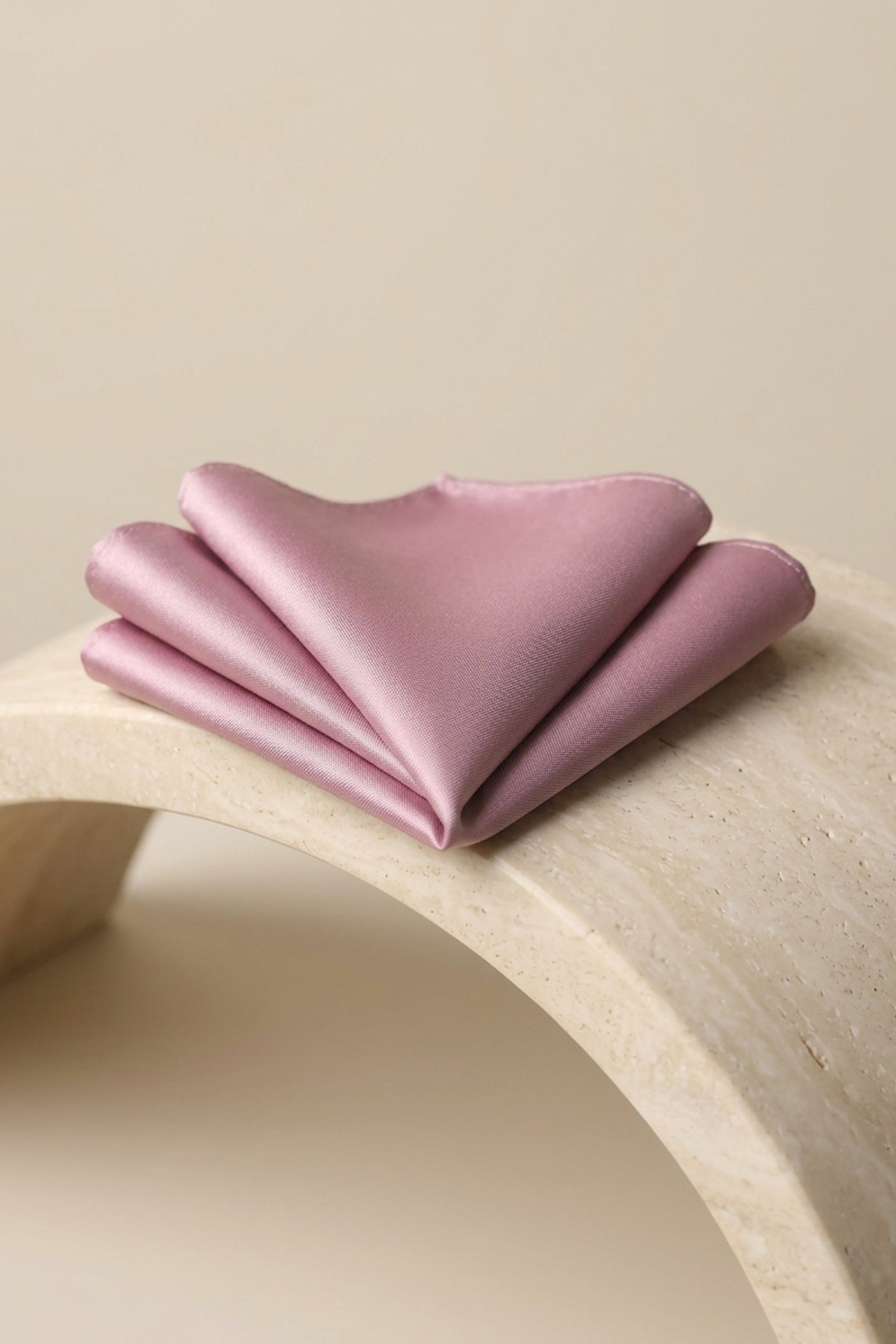 Rose Gold Satin Pocket Square