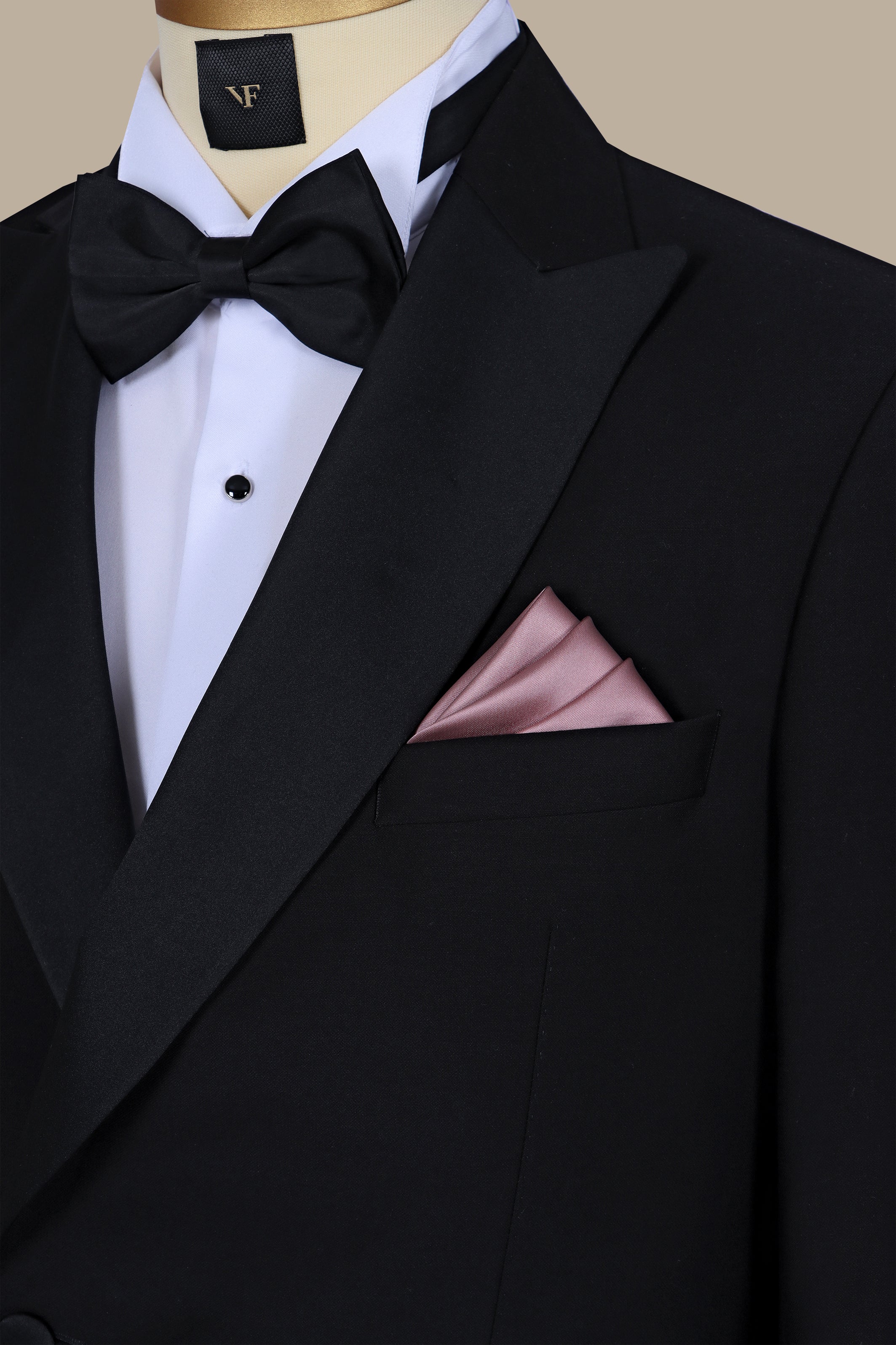 Rose Gold Satin Pocket Square