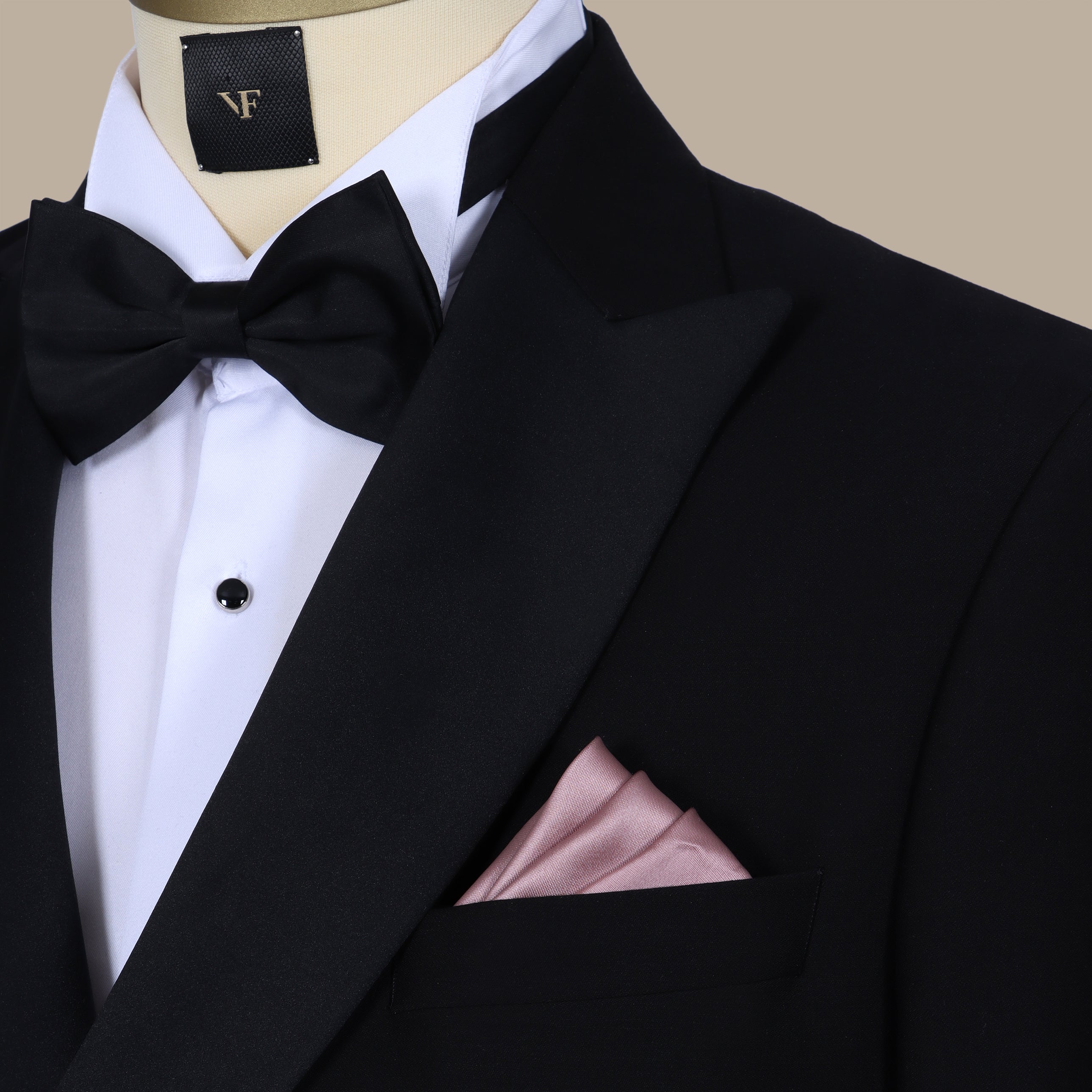 Rose Gold Satin Pocket Square