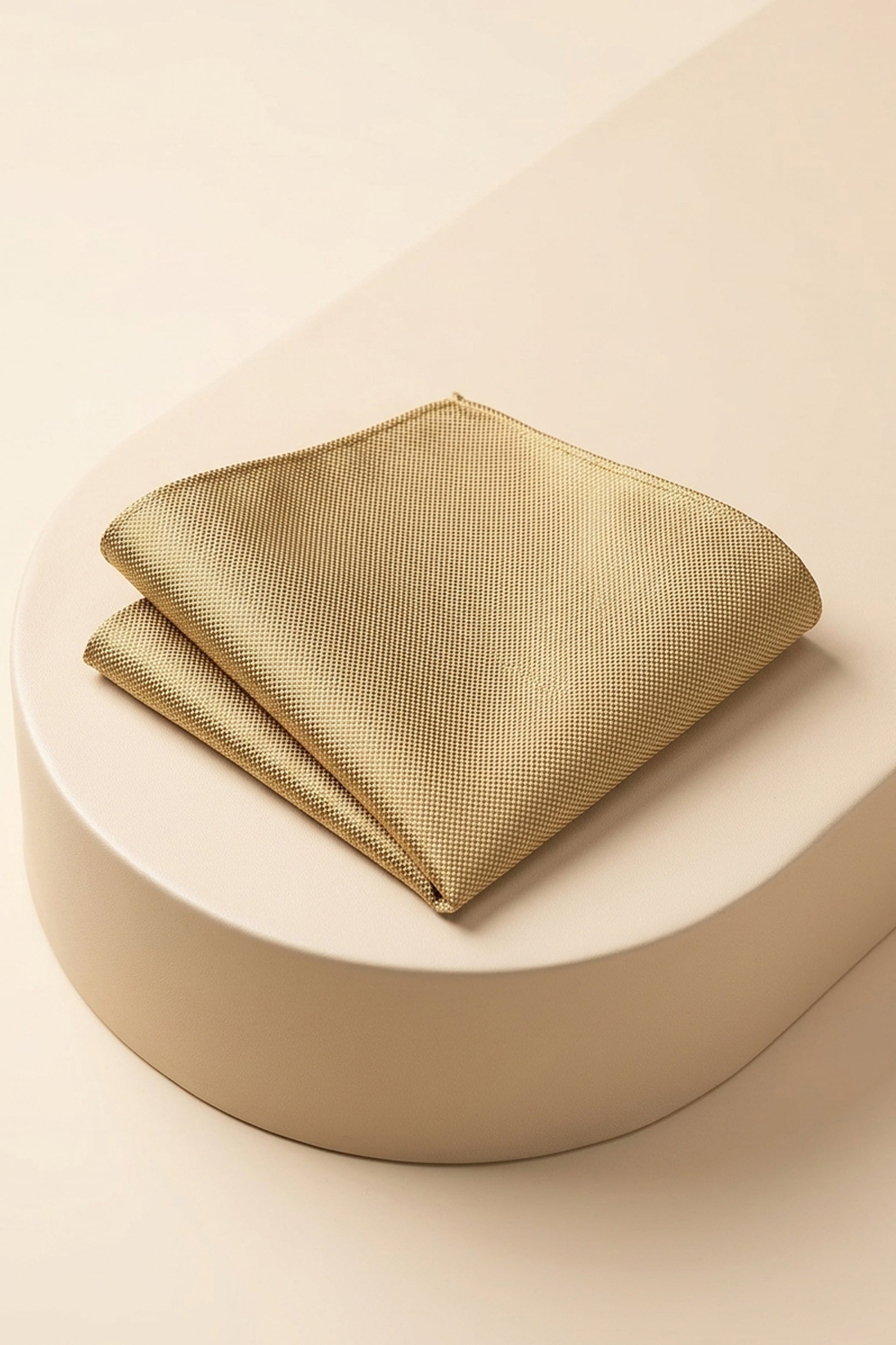 Khaki Oxford Pocket Square
