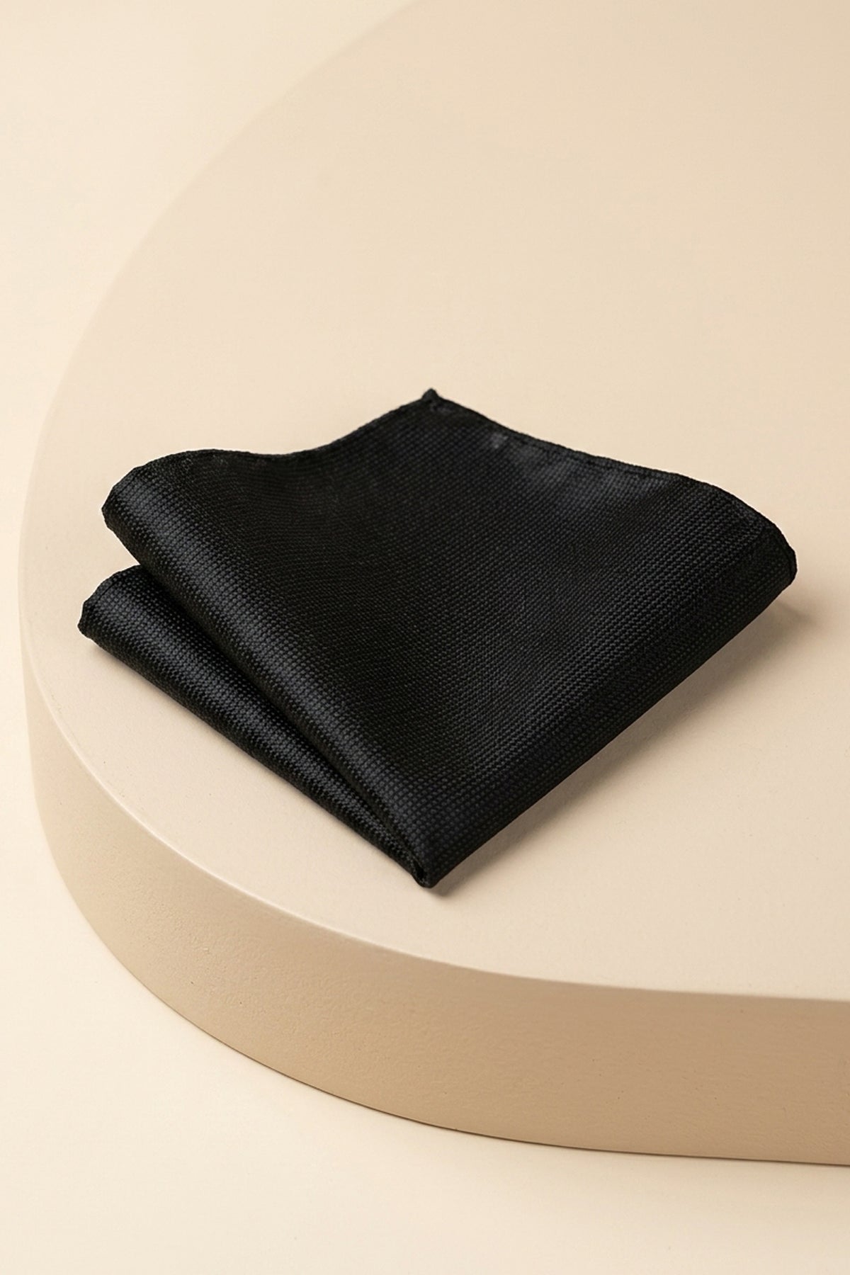 Black Oxford Pocket Square