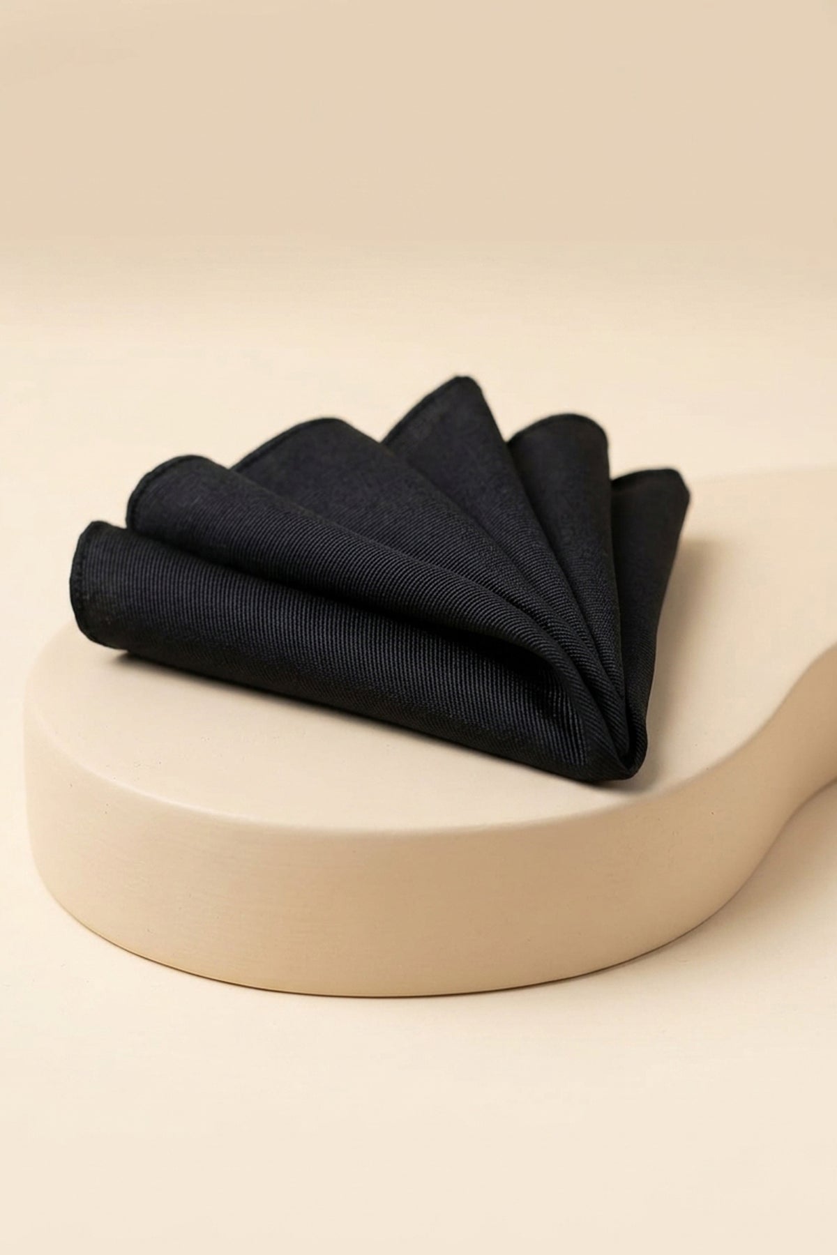 Black Pocket Square