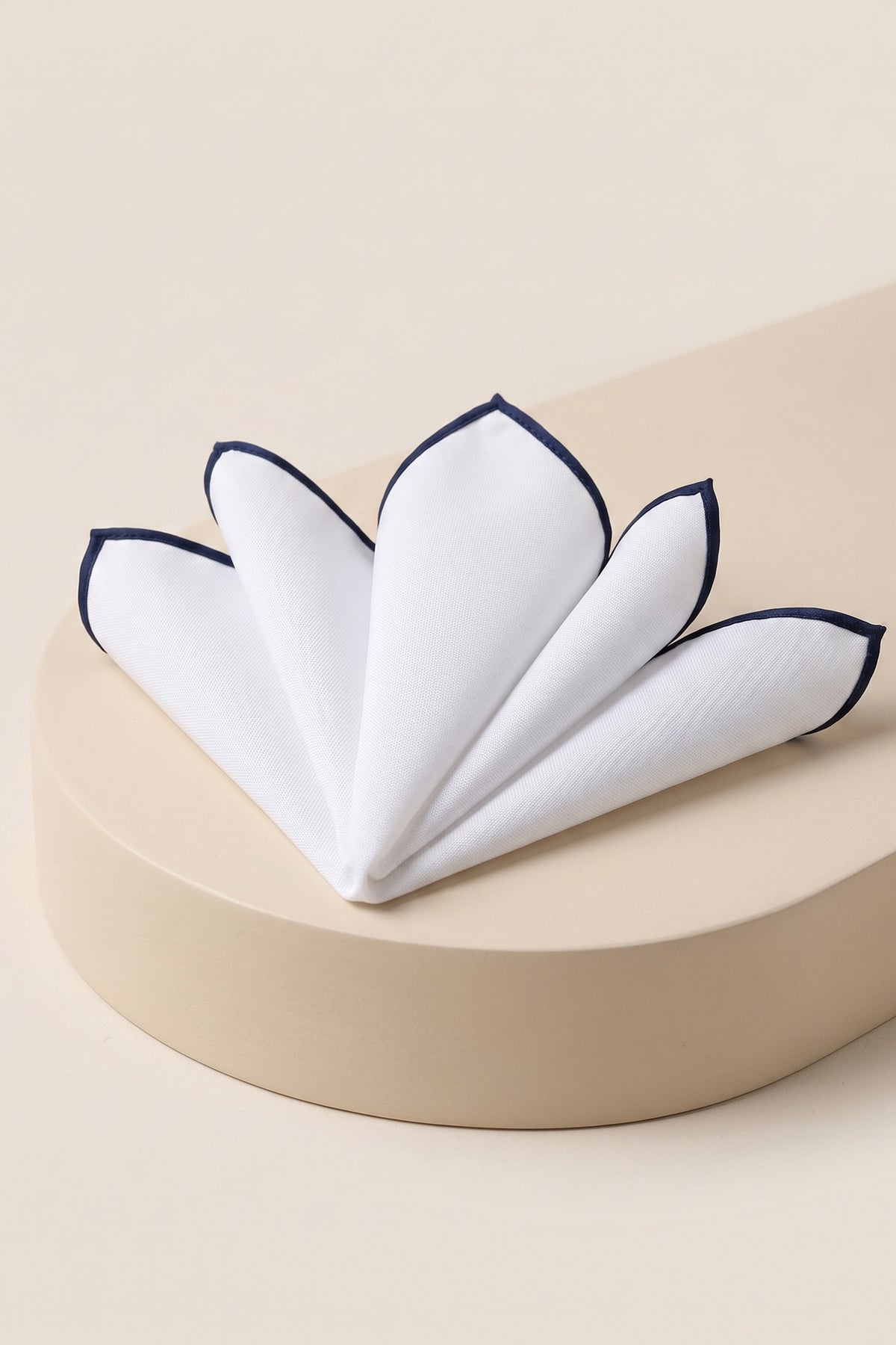 Pocket Square with Satin Piping