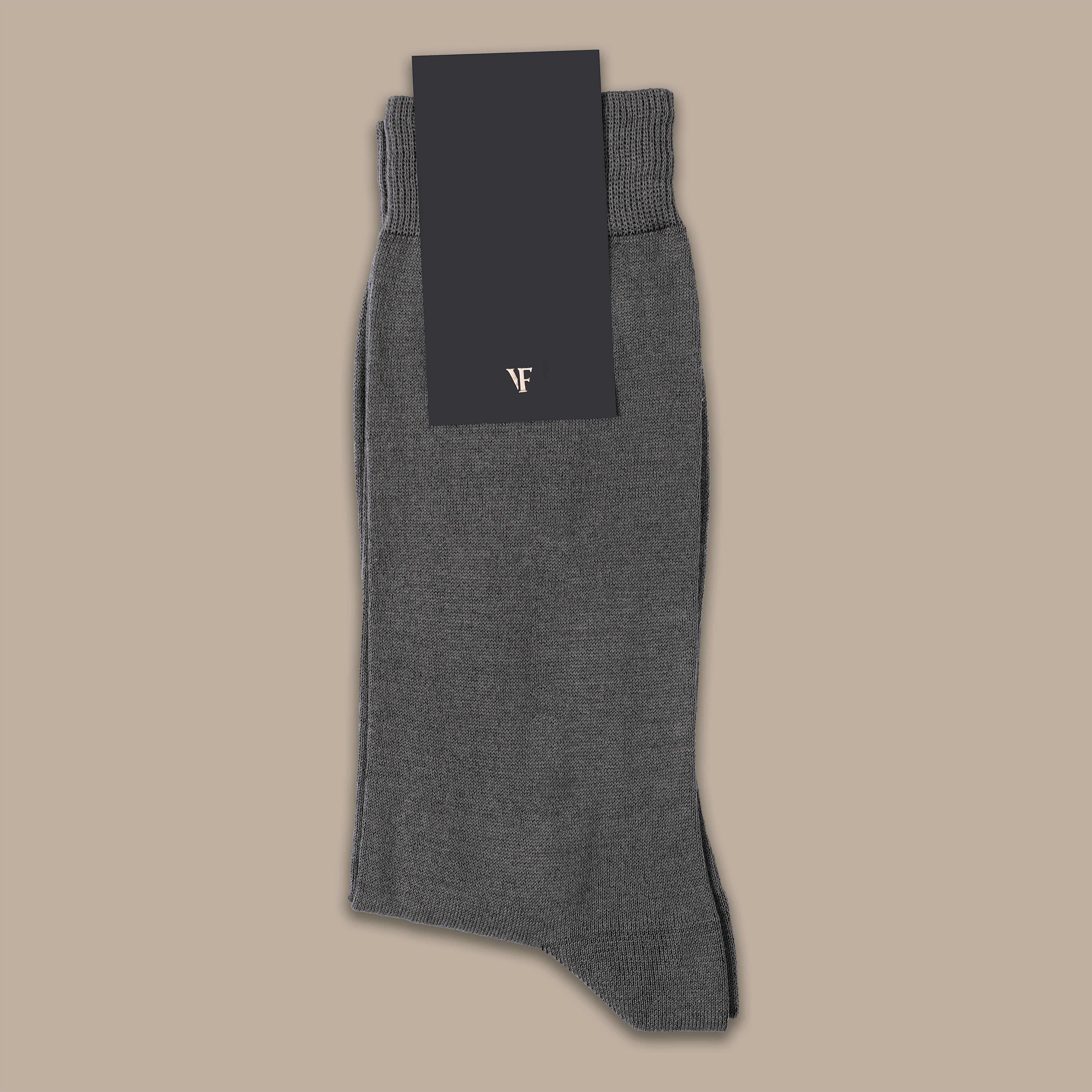 Grey Fil D'Écosse Socks