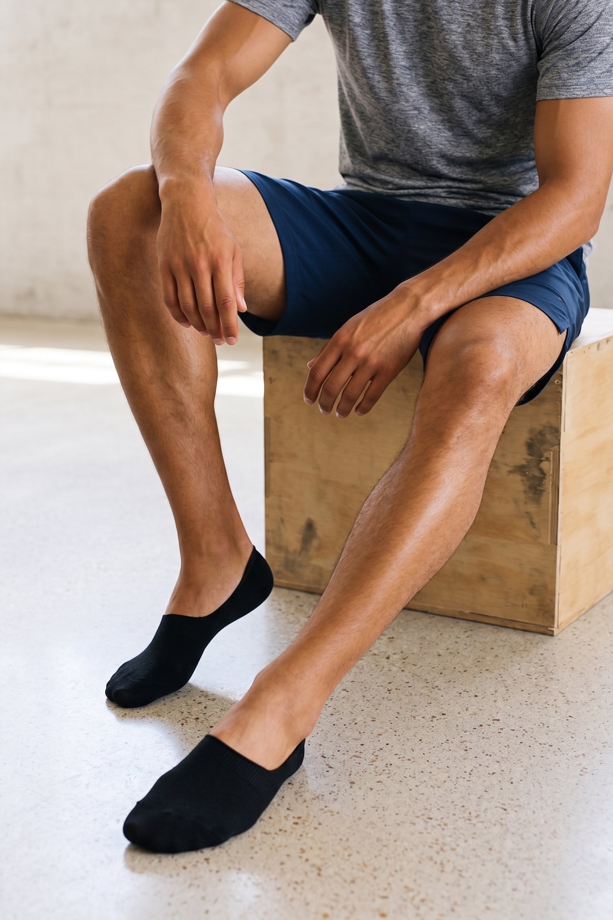 Black Invisible Socks