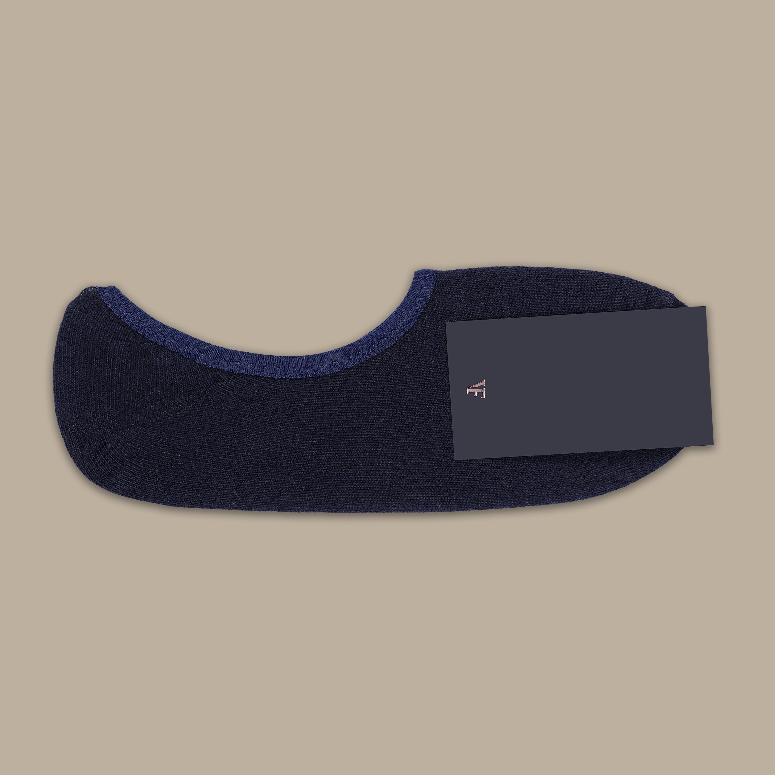 Navy Half Down Socks