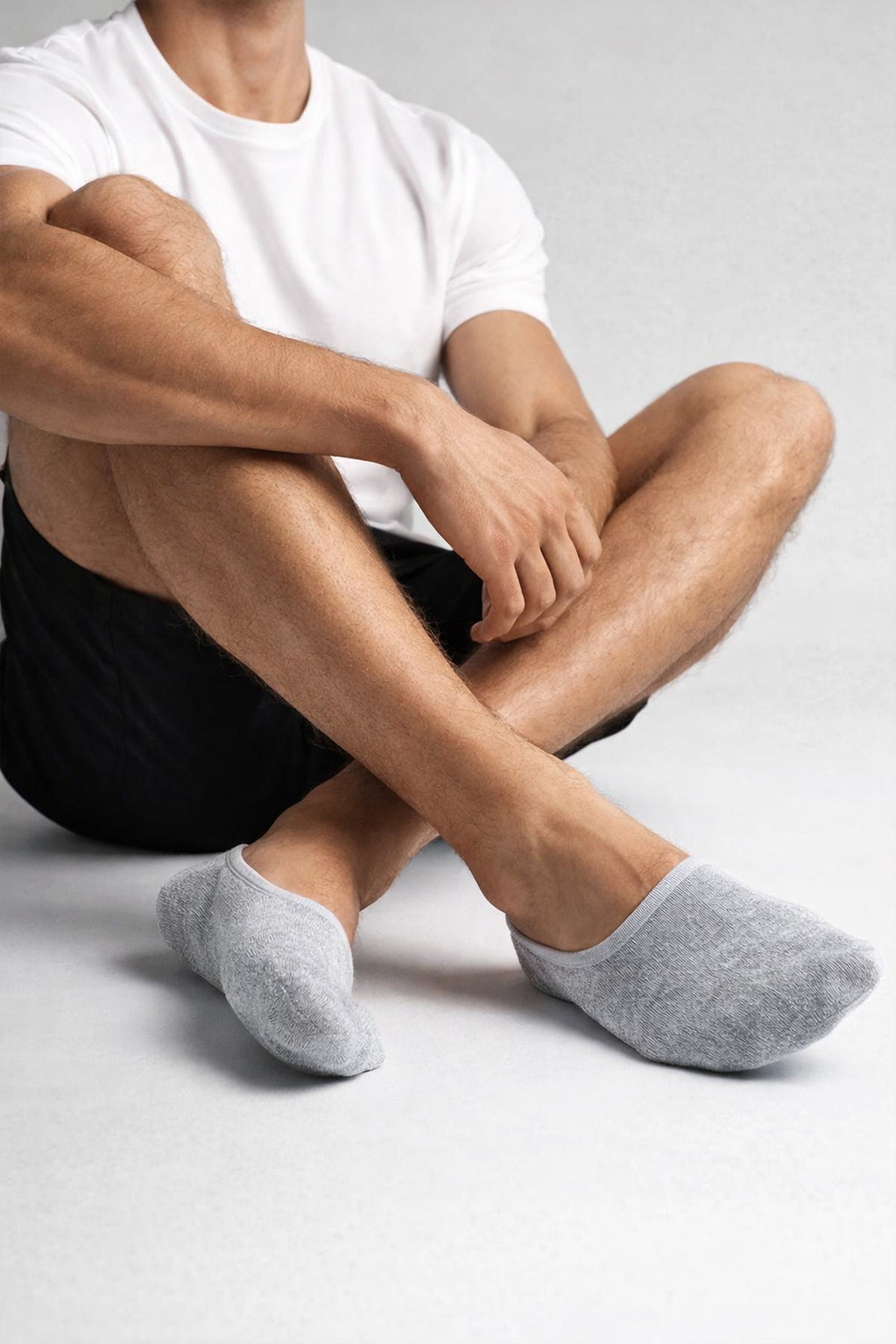 Grey Half Down Socks