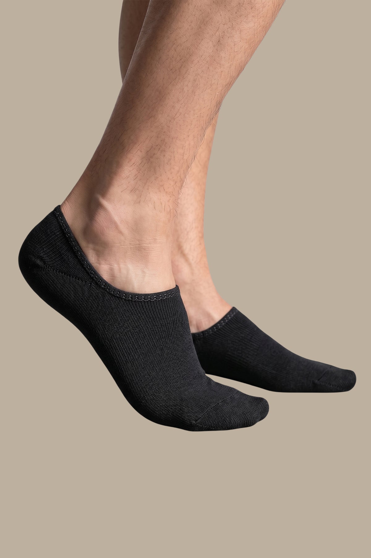 Black Half Down Socks
