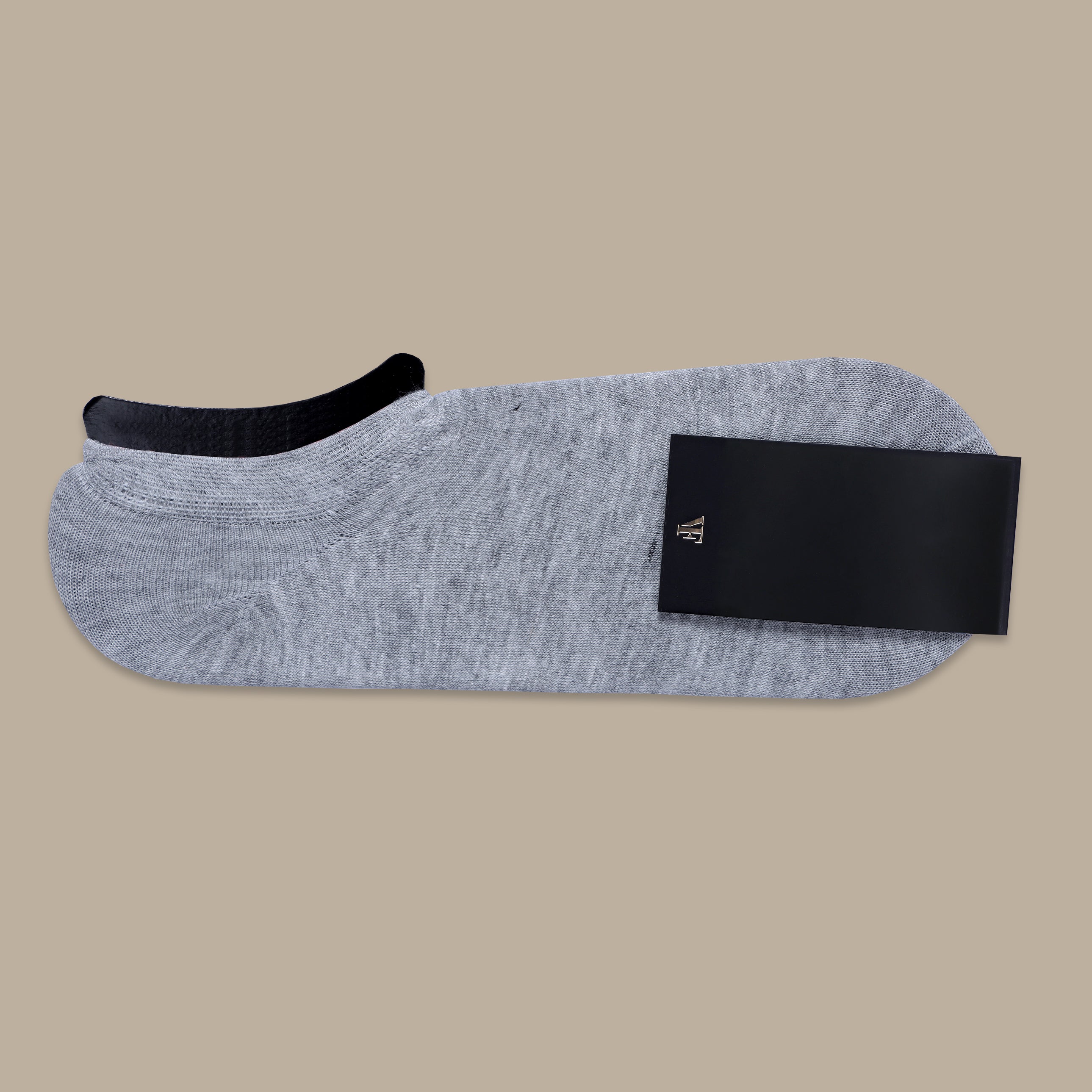 Light Grey Basic Half-Down Socks