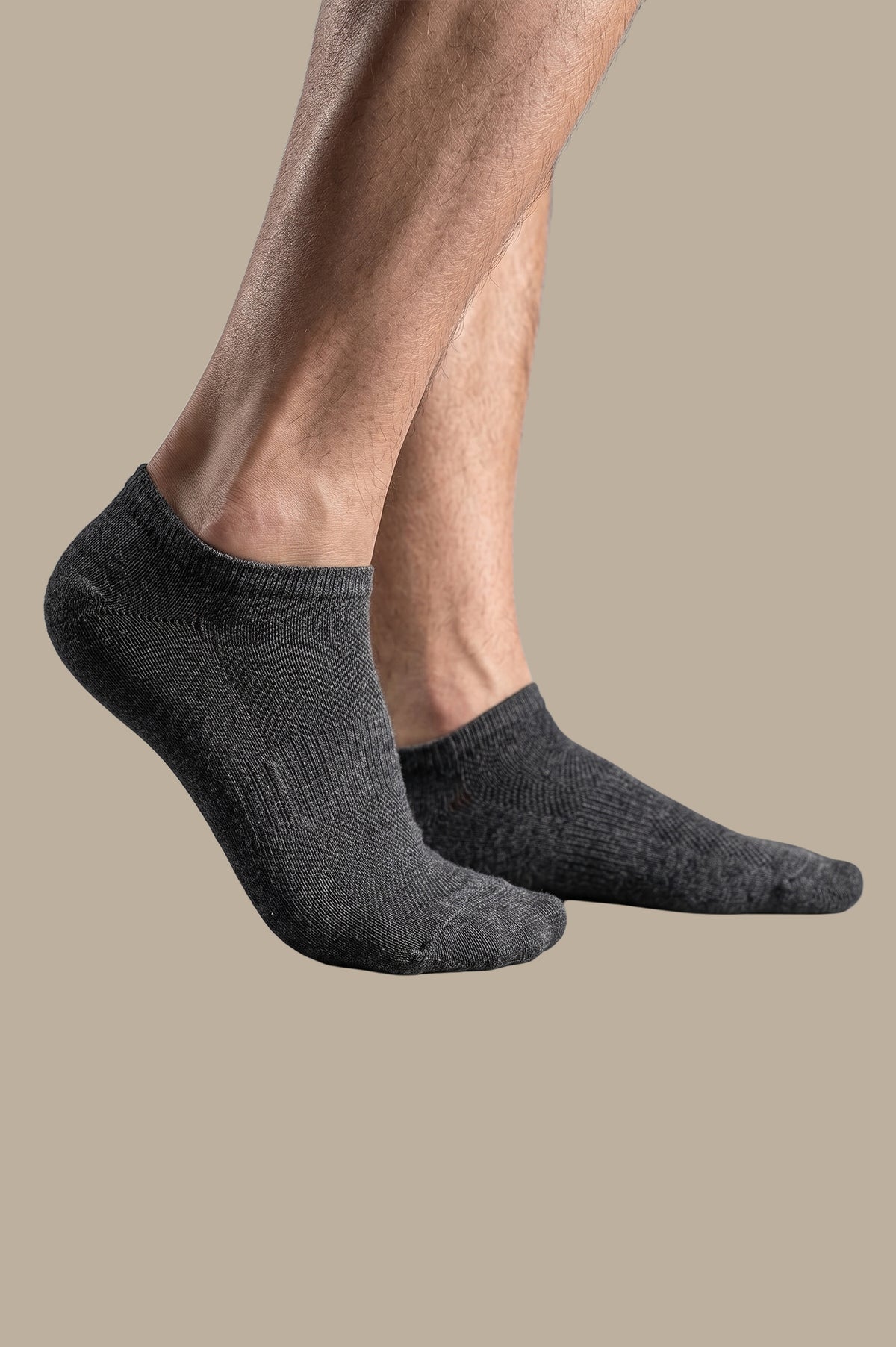 Dark Grey Half Down Basic Socks