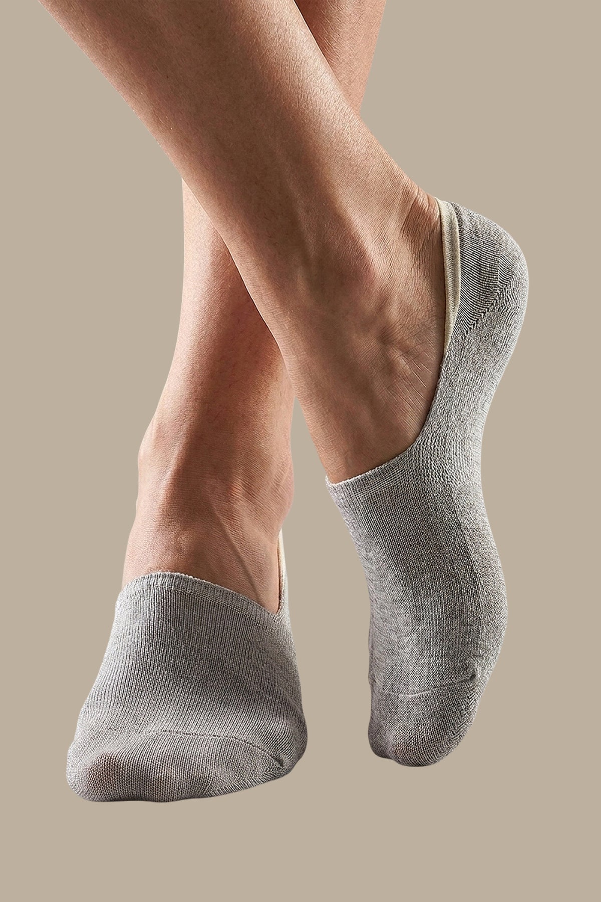 Light Grey Invisible Basic Socks