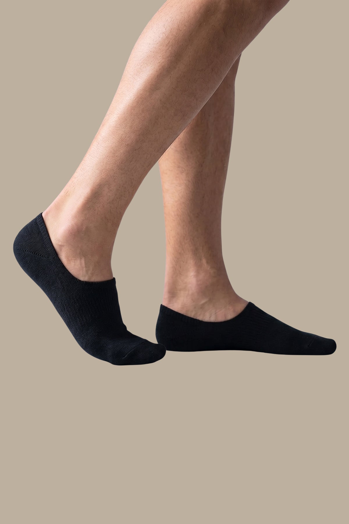 Black Invisible Basic Socks