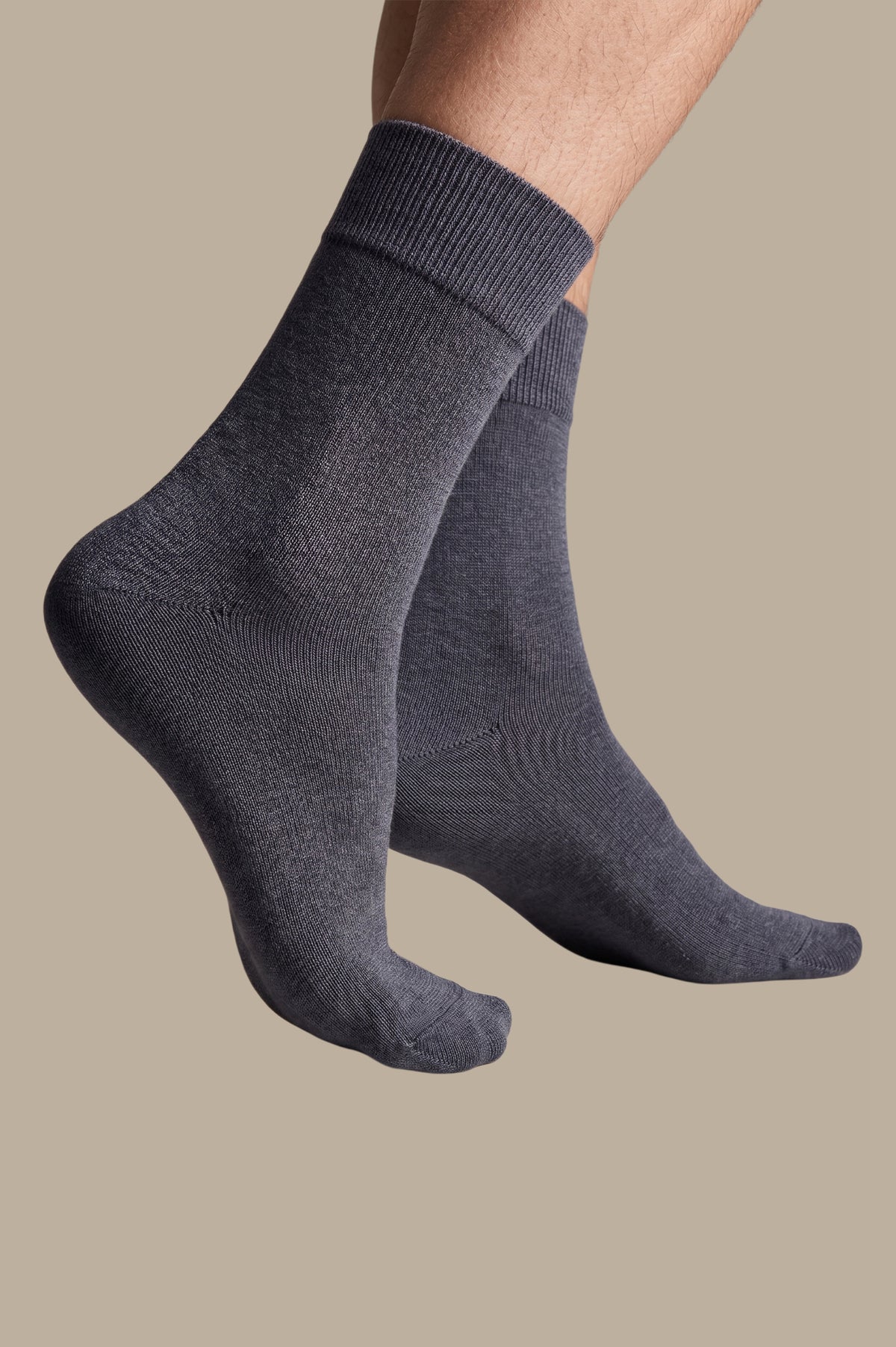 Grey Fil d'Écosse Socks