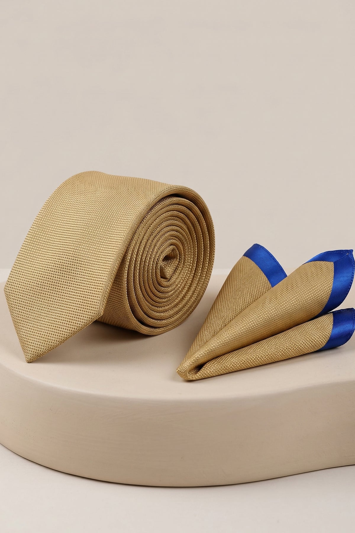 Dark Gold Classic Structured Tie Set
