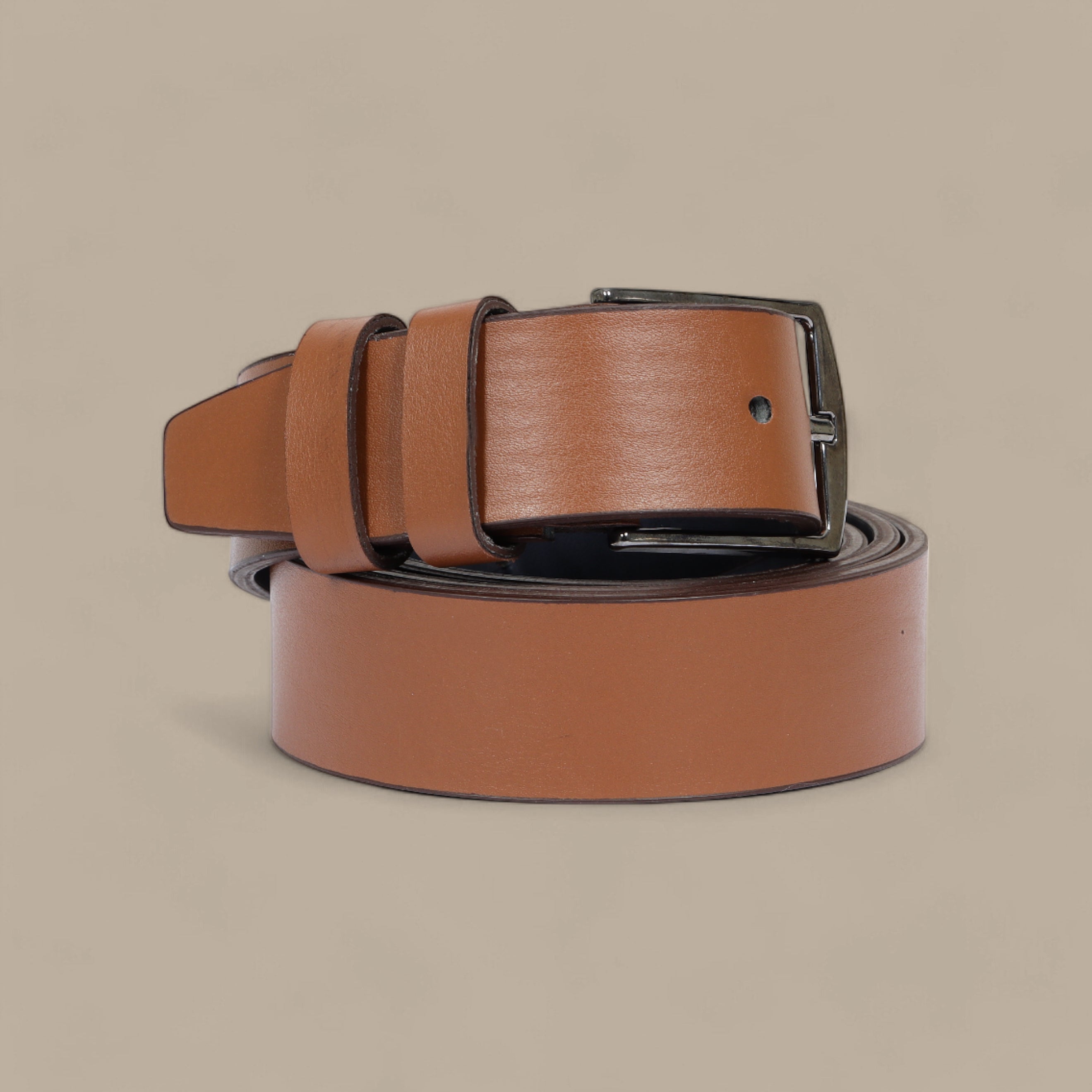 Classic Leather Belt in Light Brown